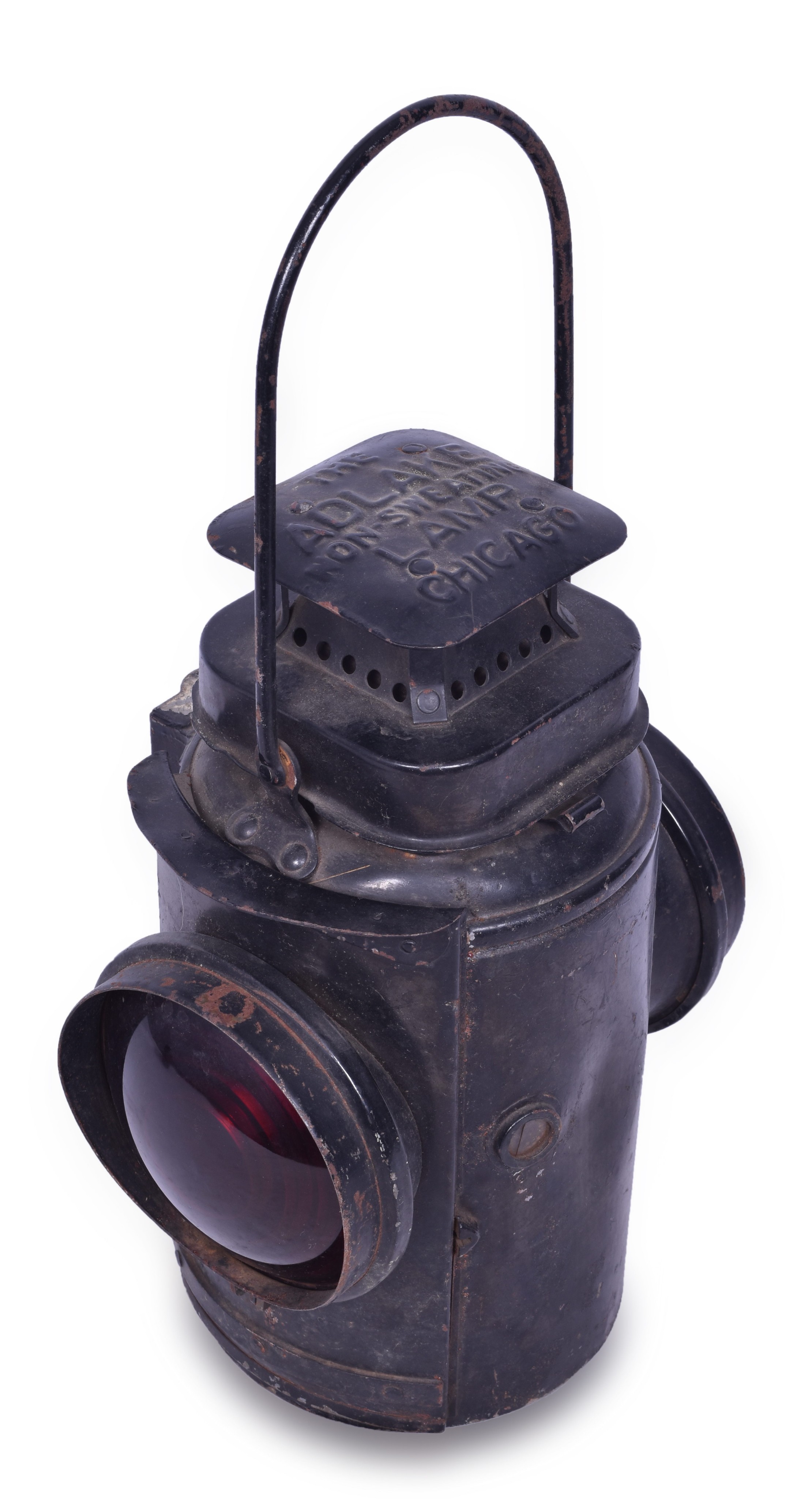 161 - Adams & Westlake / Adlake Square Top Train Order Lamp thumbnail