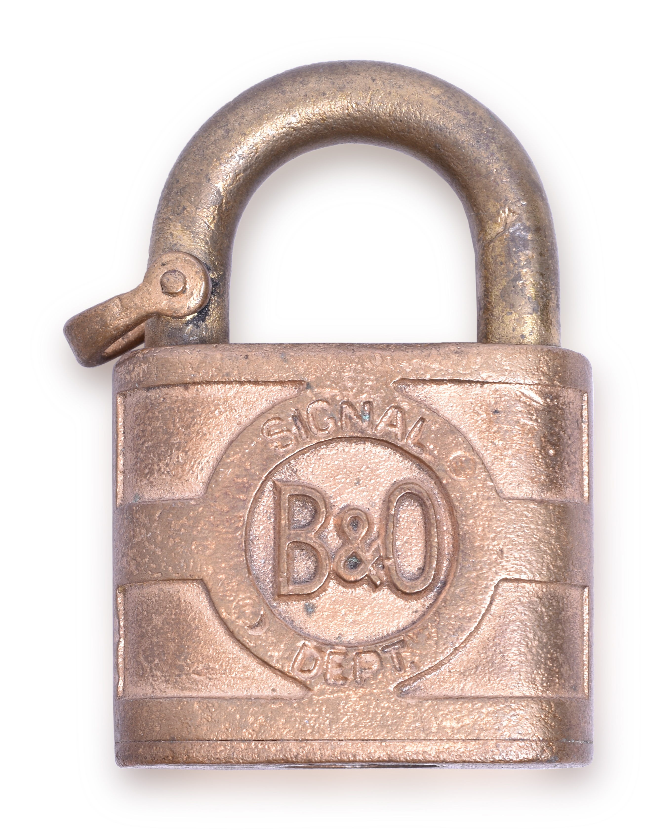 172 - Yale Baltimore & Ohio Railroad Brass Signal Dept. Lock - Pittsburgh Division thumbnail