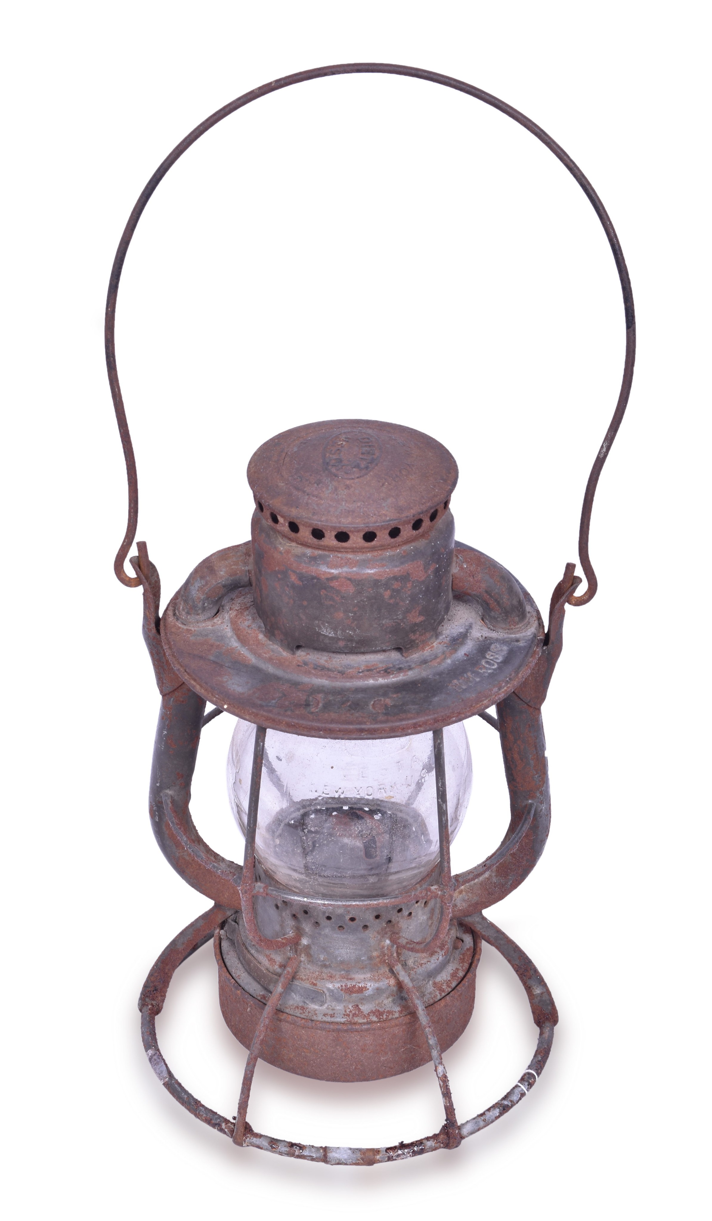 177 - Dietz Vesta Clear Globe Lantern - Personally Marked thumbnail