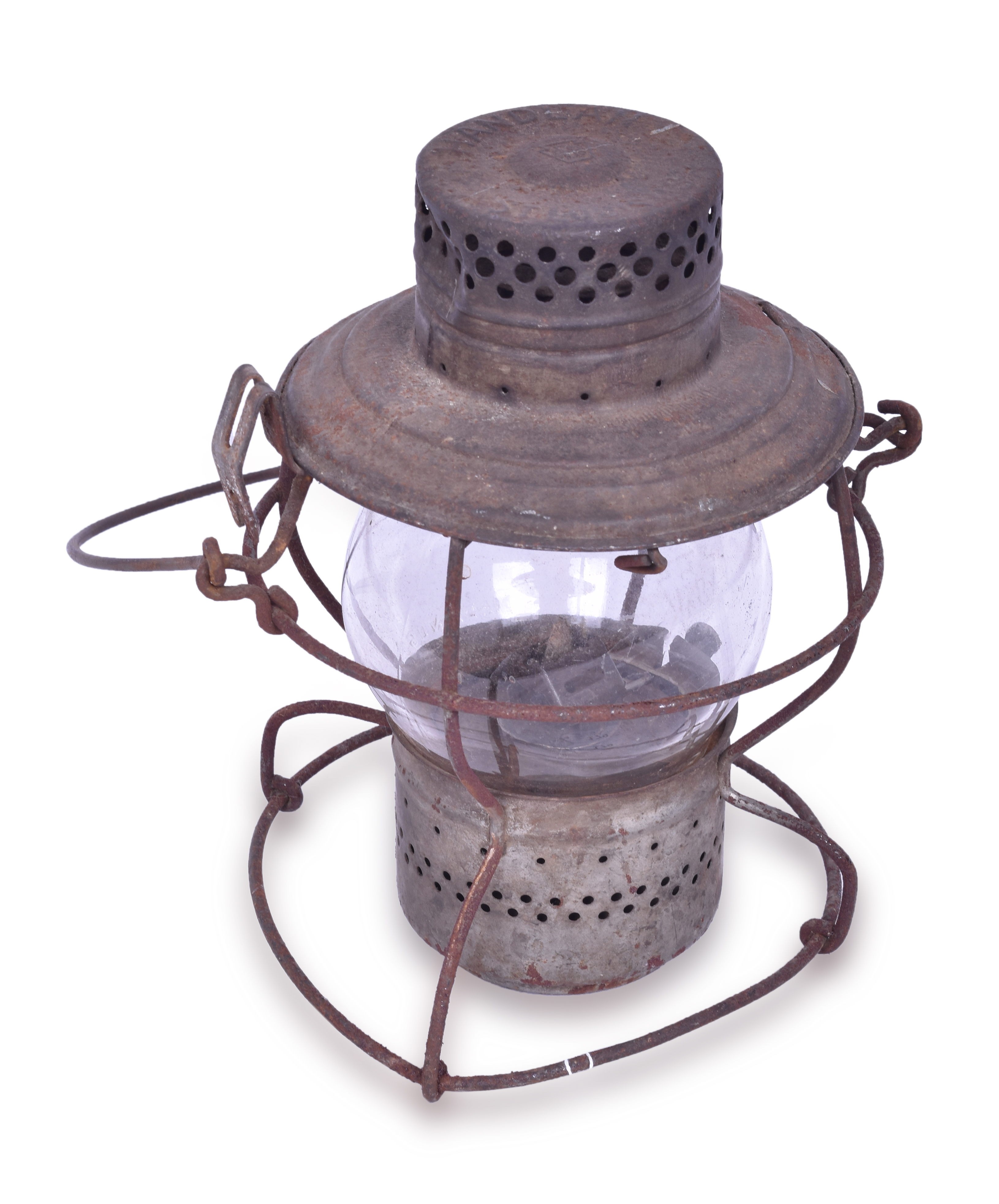 179 - Handlan Pennsylvania Railroad Clear Globe w/ Keystone thumbnail