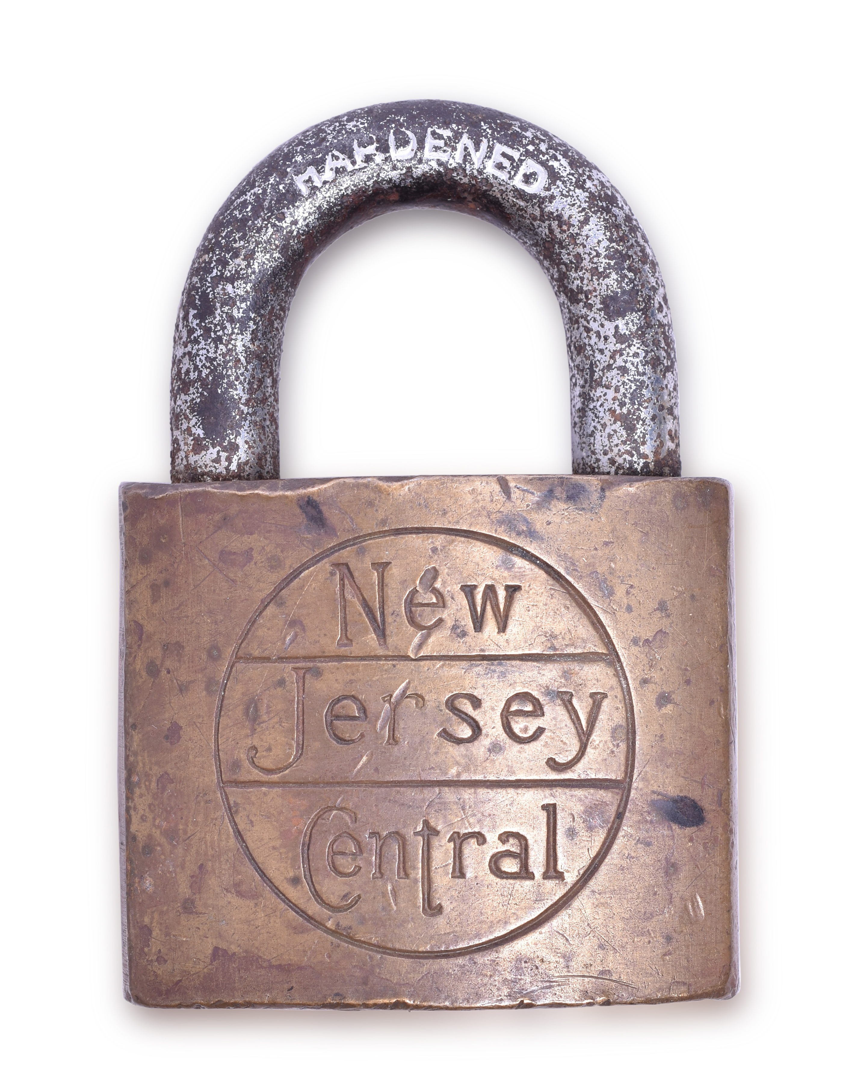 186 - New Jersey Central Railroad Corbin Brass Signal Lock thumbnail