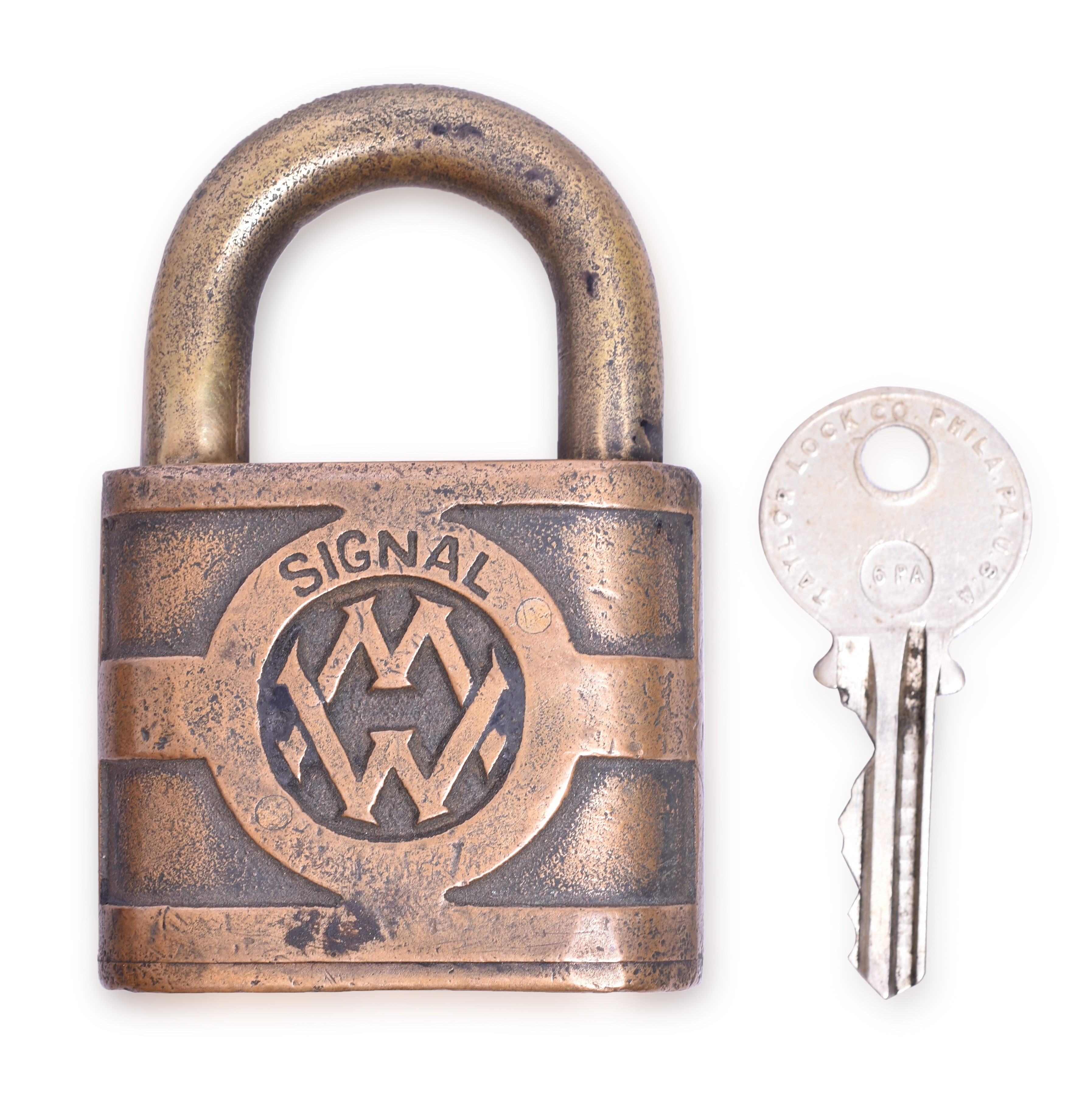 188 - Yale Western Maryland Railroad Brass Signal Dept. Lock thumbnail