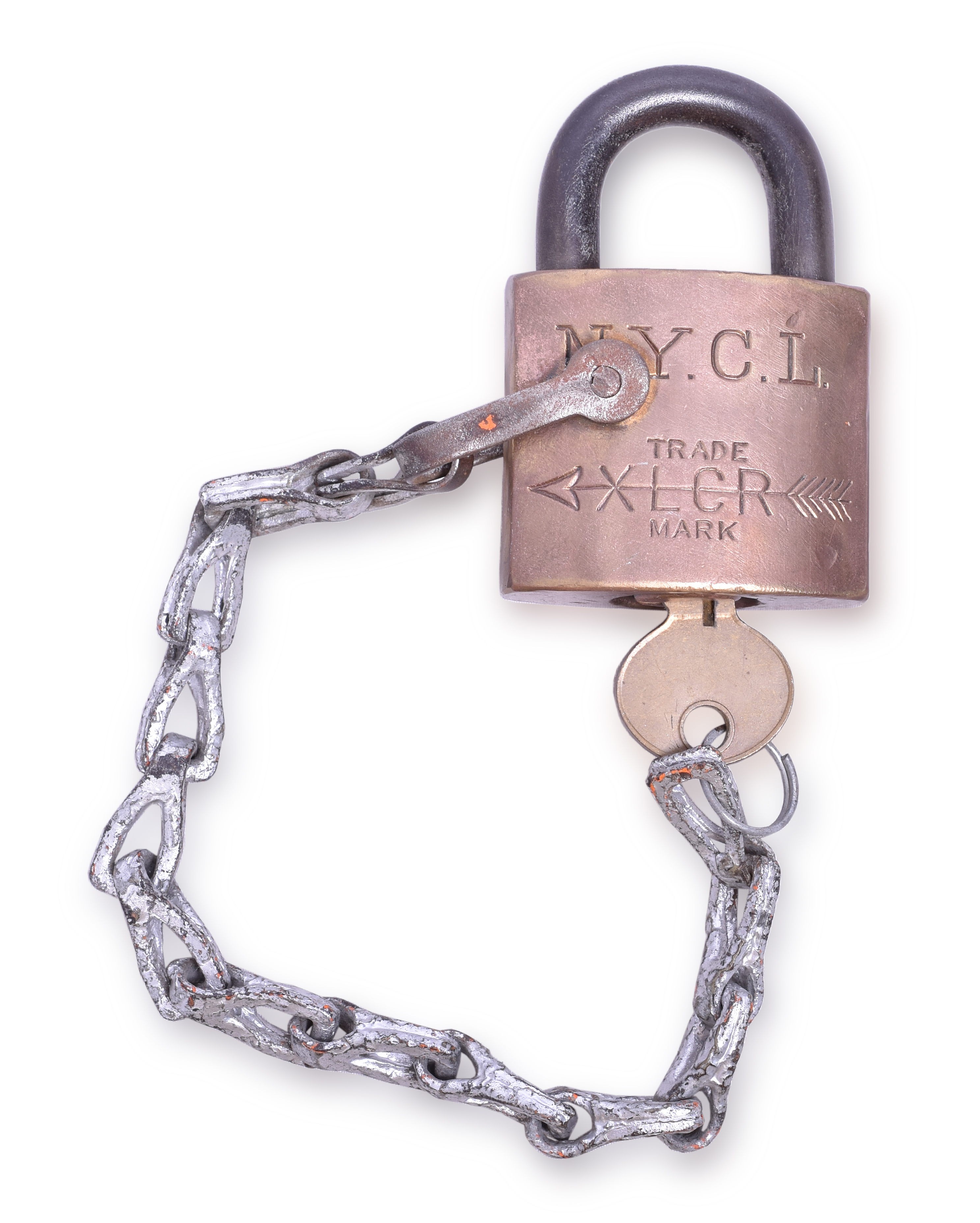 192 - New York Central Lines Corbin XLCR Brass Lock thumbnail