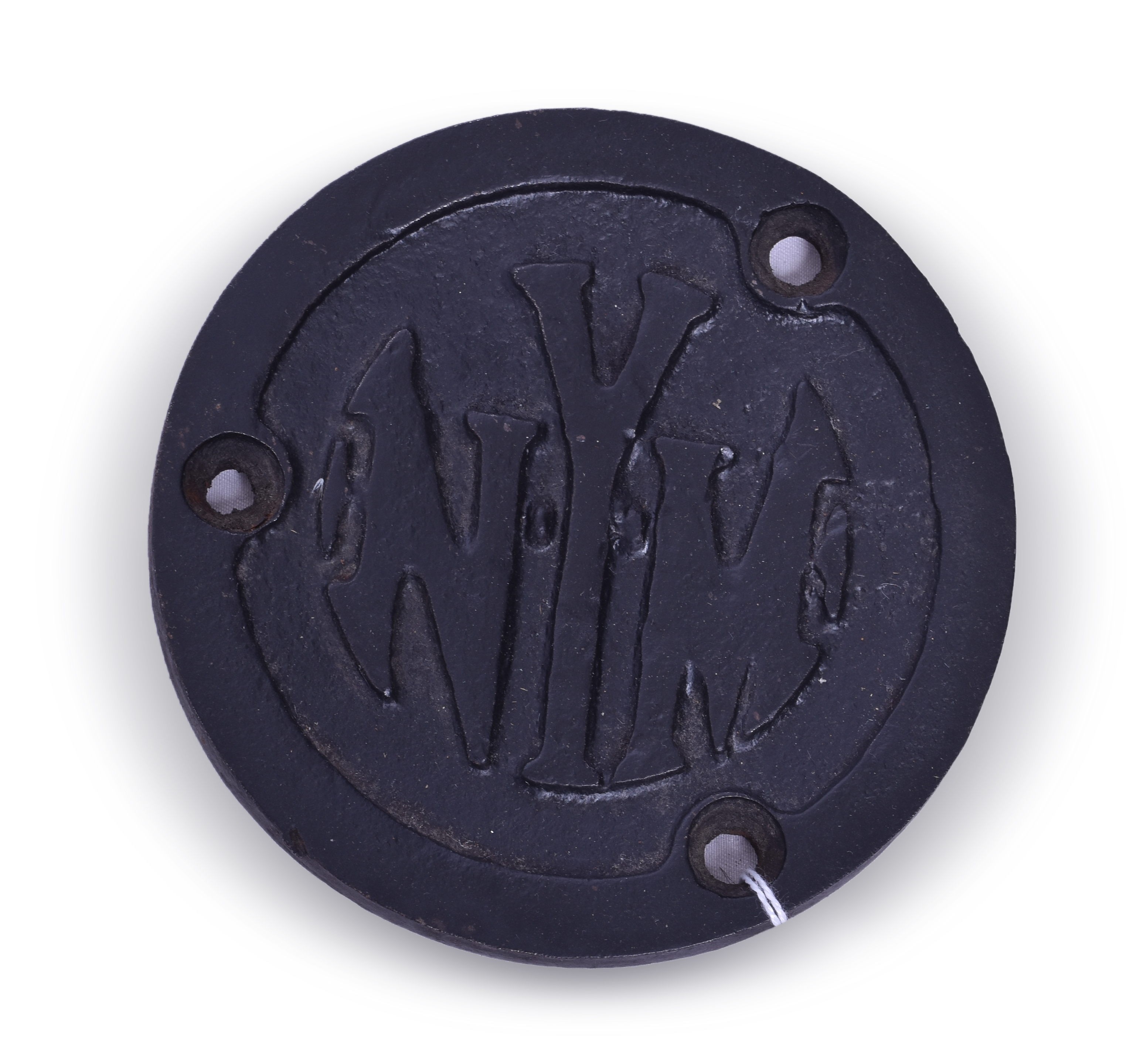 204 - New York Municipal Railway Steel Circular Medallion thumbnail