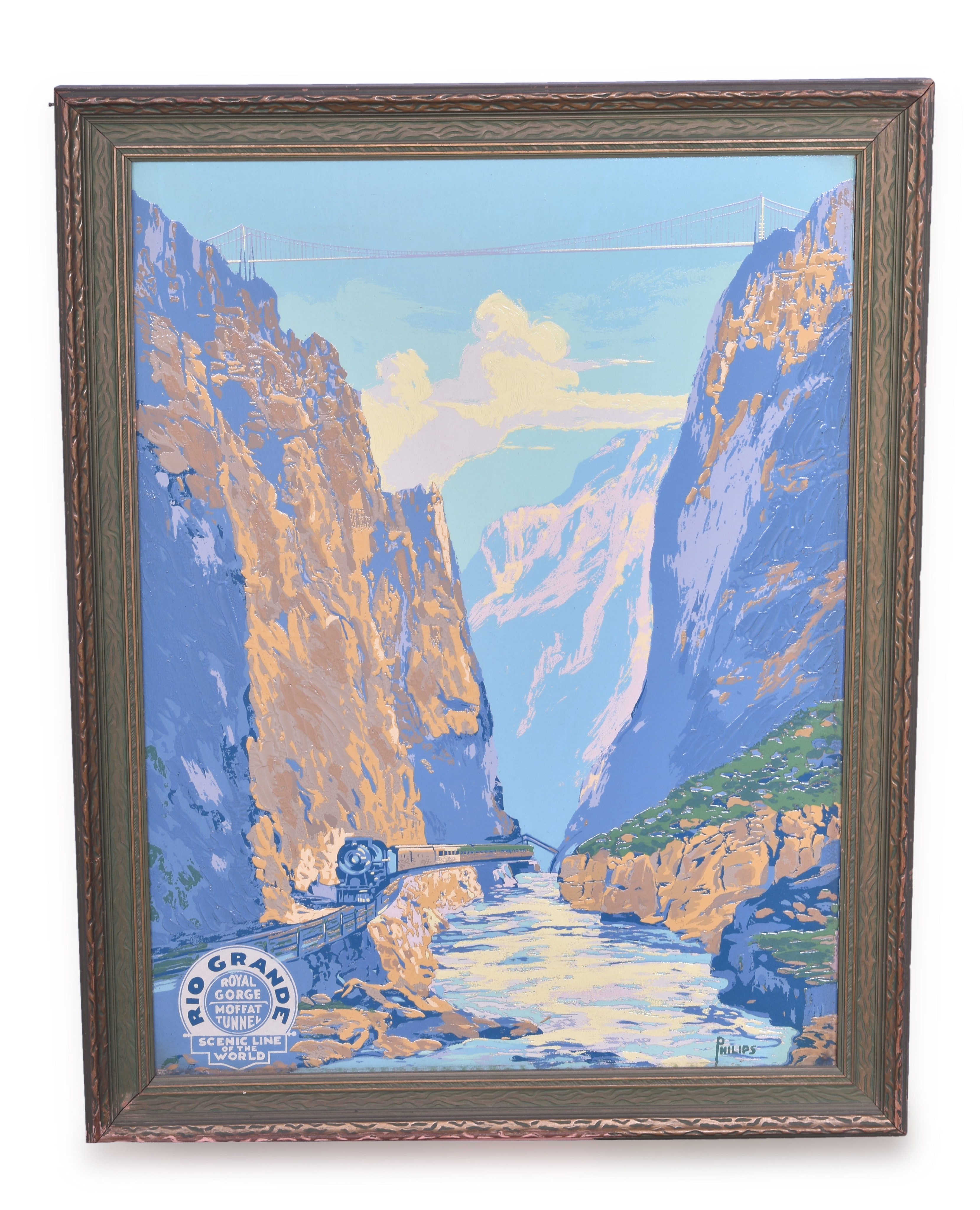 217 - Rio Grande Railroad - Steam Train in Gorge thumbnail