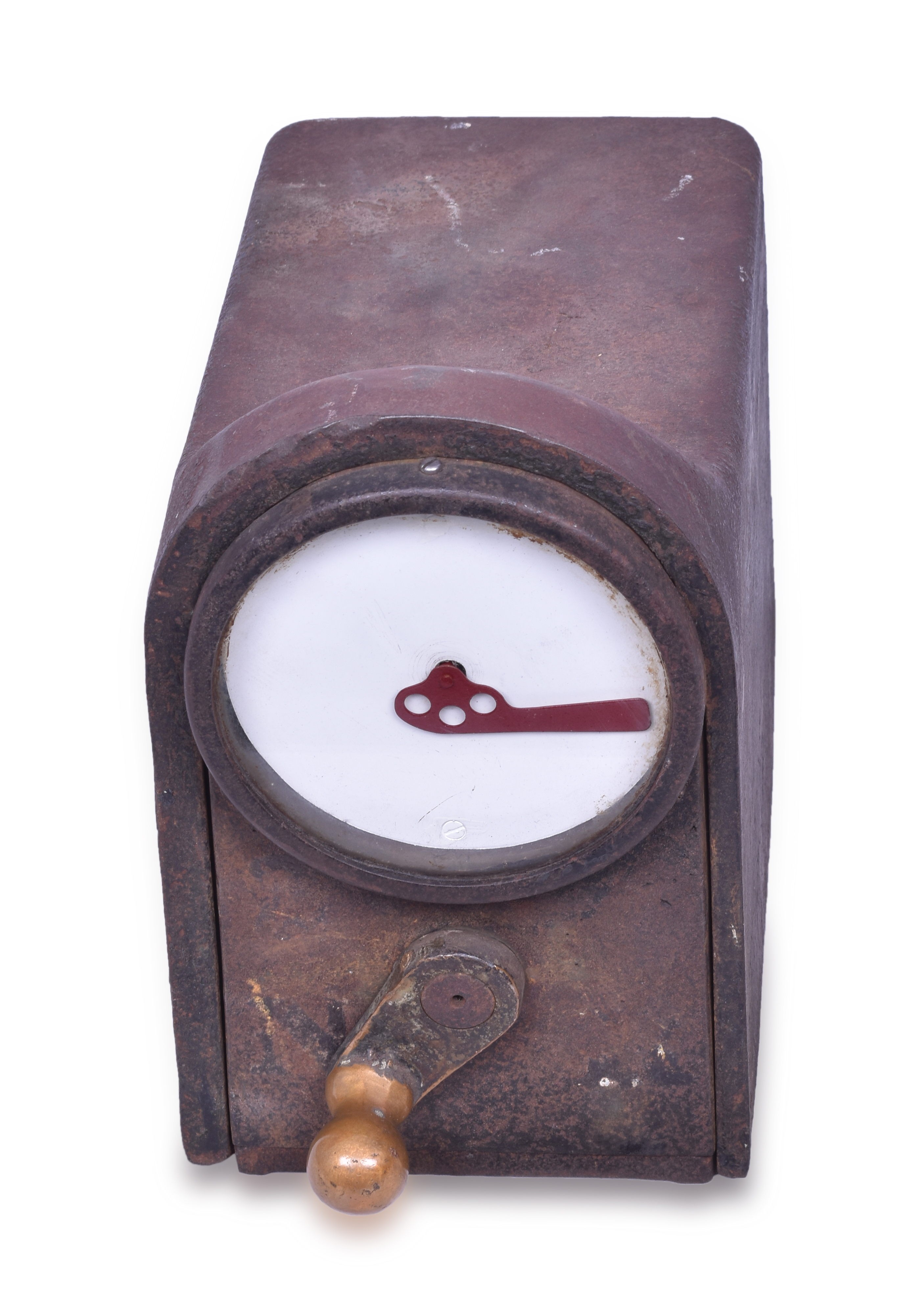 224 - Union Switch & Signal Tower Signal Lever w/ Semaphore Indicator. thumbnail