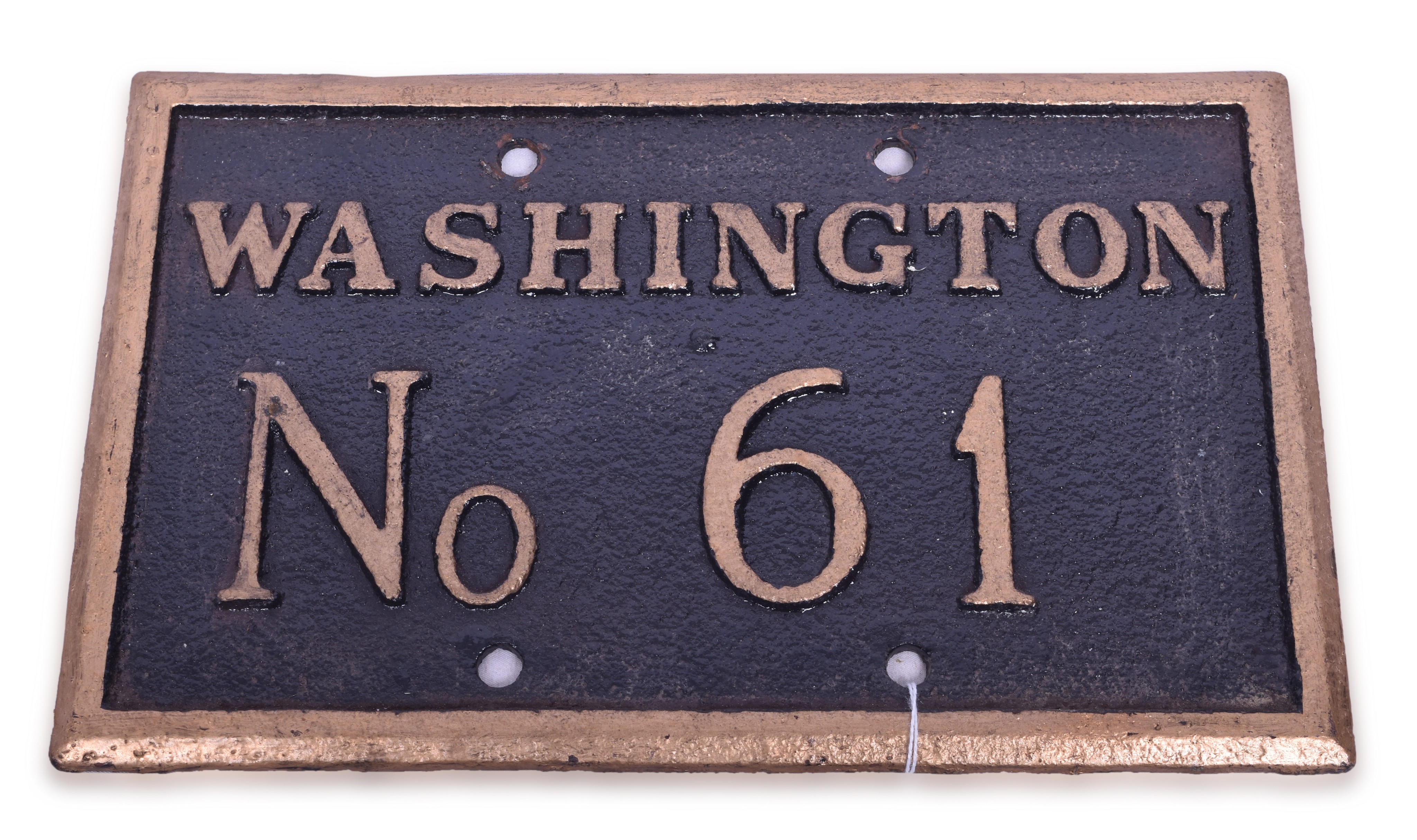 240 - Cast Iron Washington No. 61 Plate thumbnail