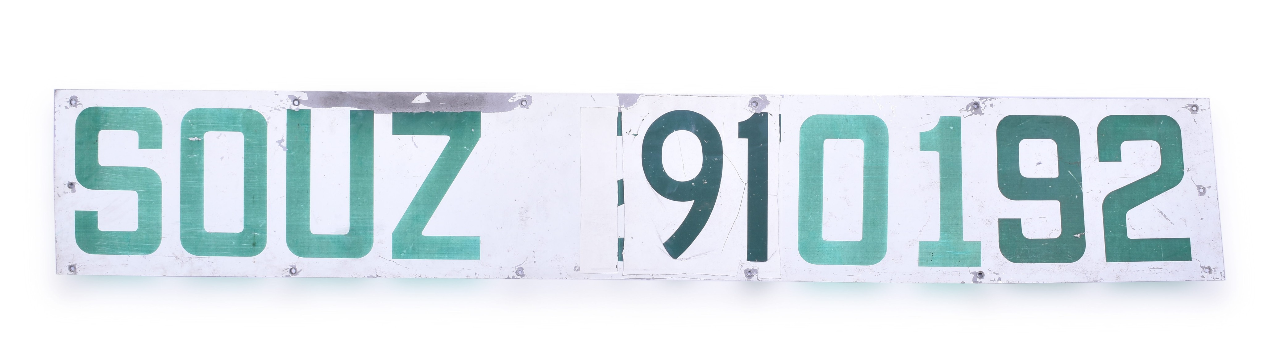 260 - Southern Railway Piggyback Trailer Aluminum Number Sign thumbnail