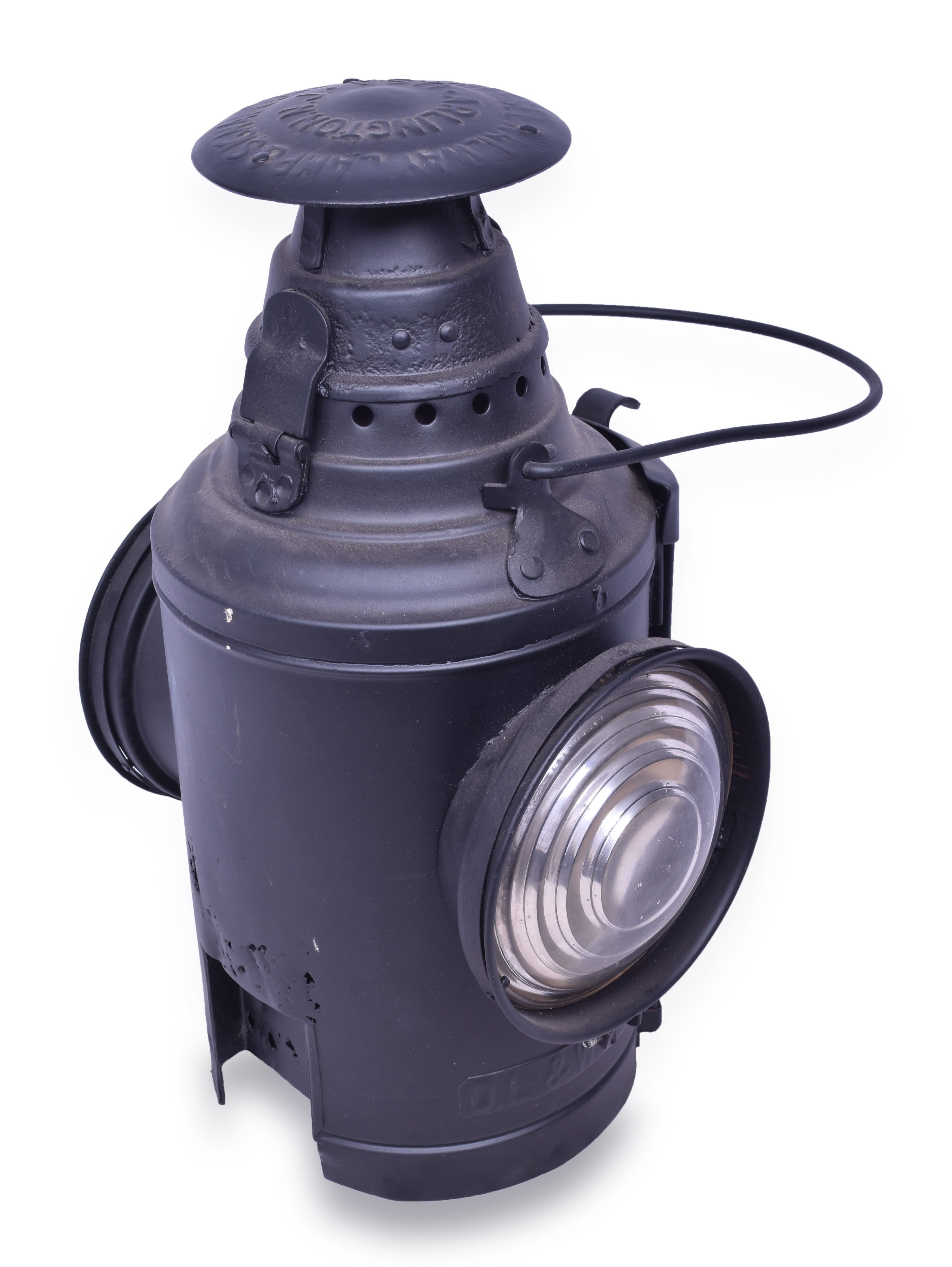 282 - Dressel Delaware Lackawanna and Western Restored Railroad Semaphore Lamp thumbnail