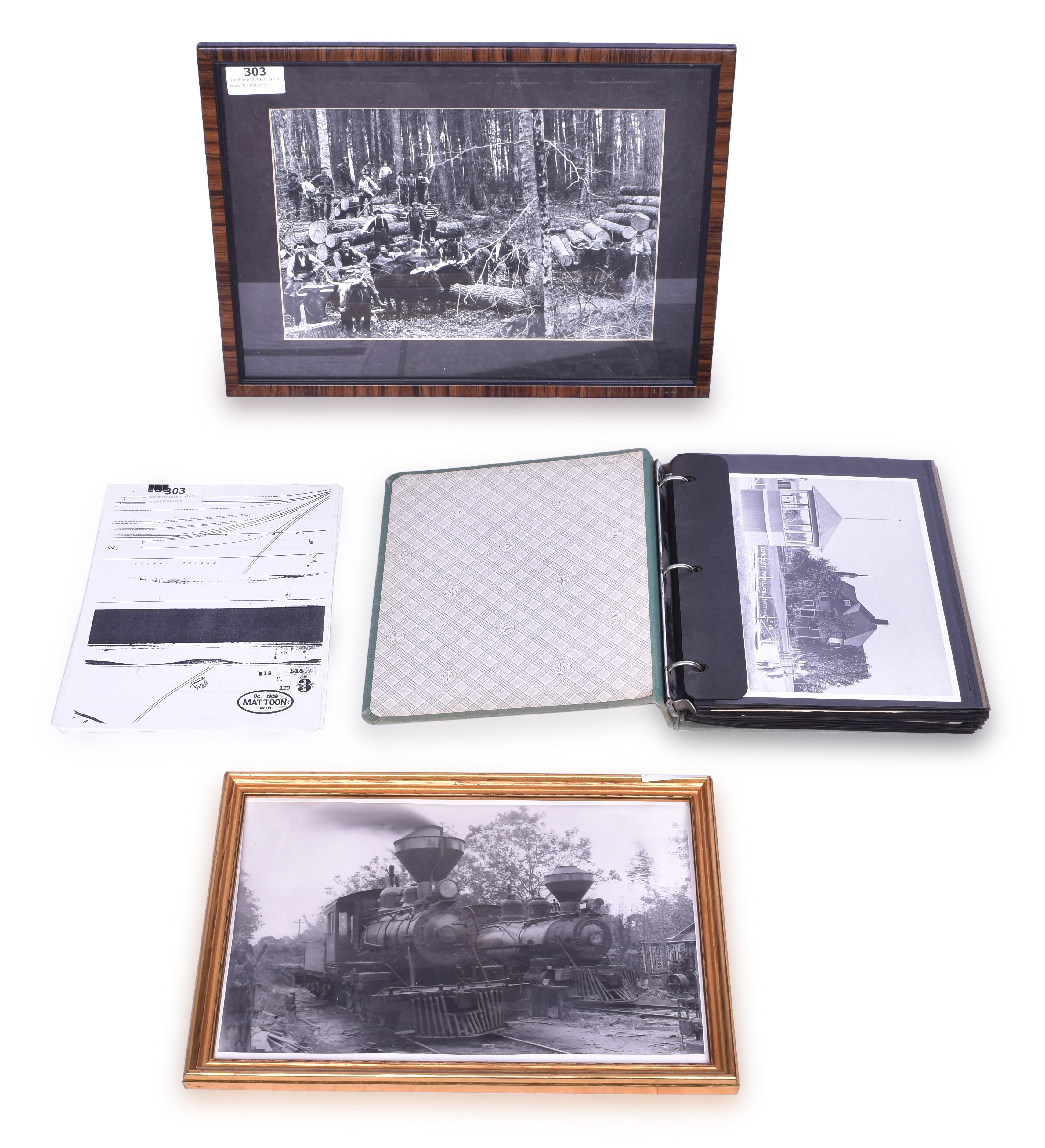 303 - Mattoon Wisconsin Historical Photos and Other Logging Railroad Photos thumbnail