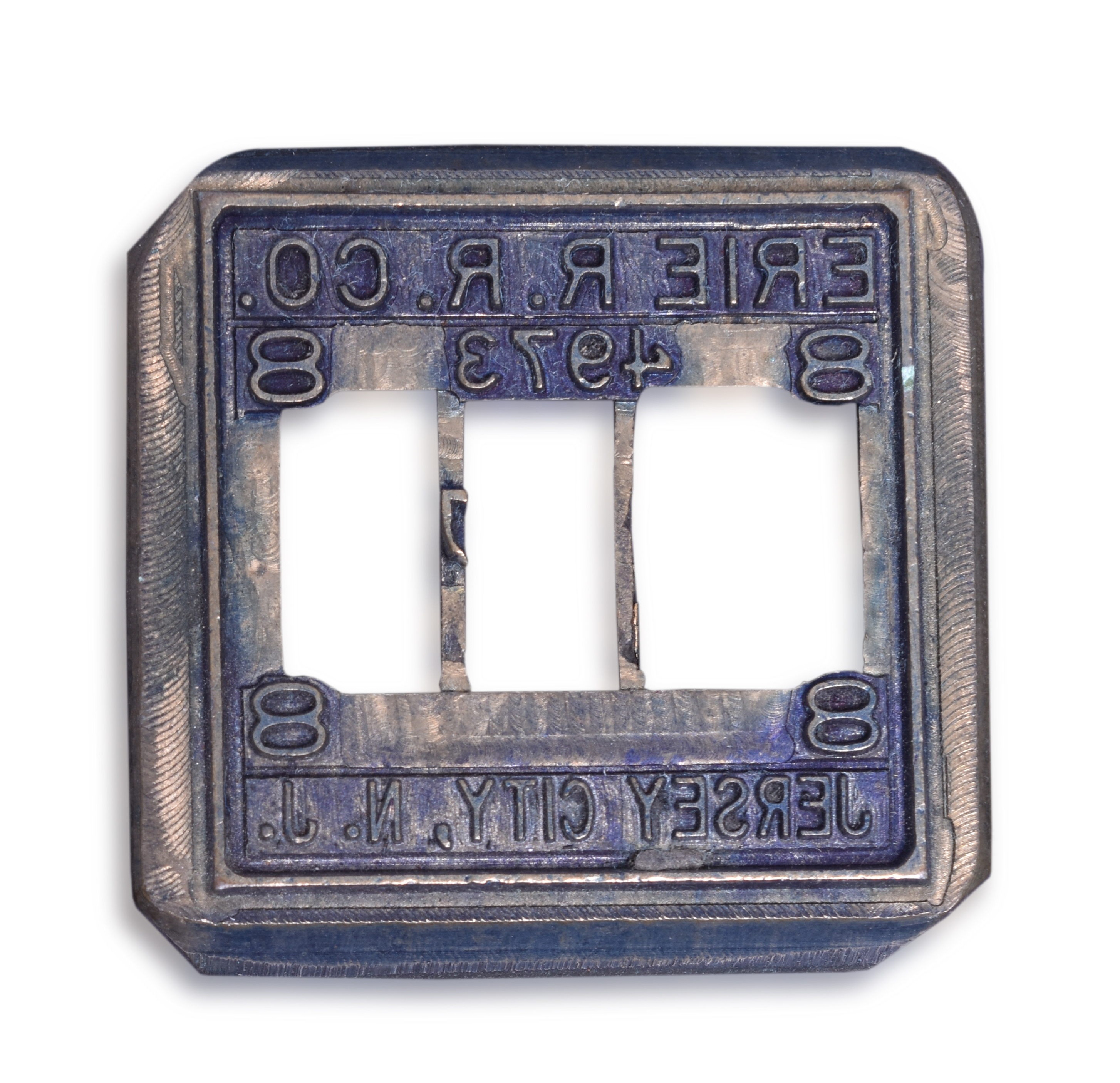 328 - Erie Railroad Jersey City Ticket Dater Die thumbnail