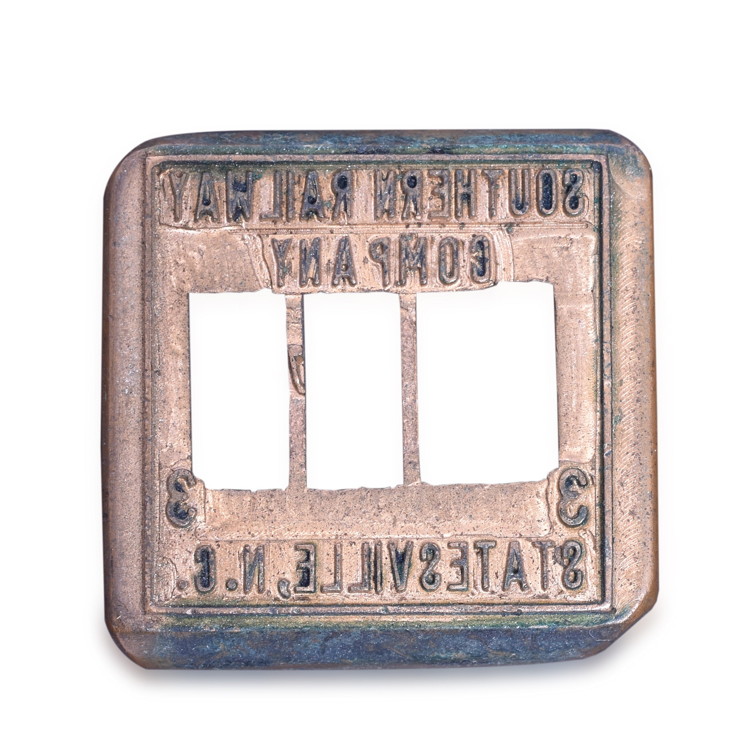 332 - Southern Railway Statesville North Carolina Ticket Dater Die thumbnail