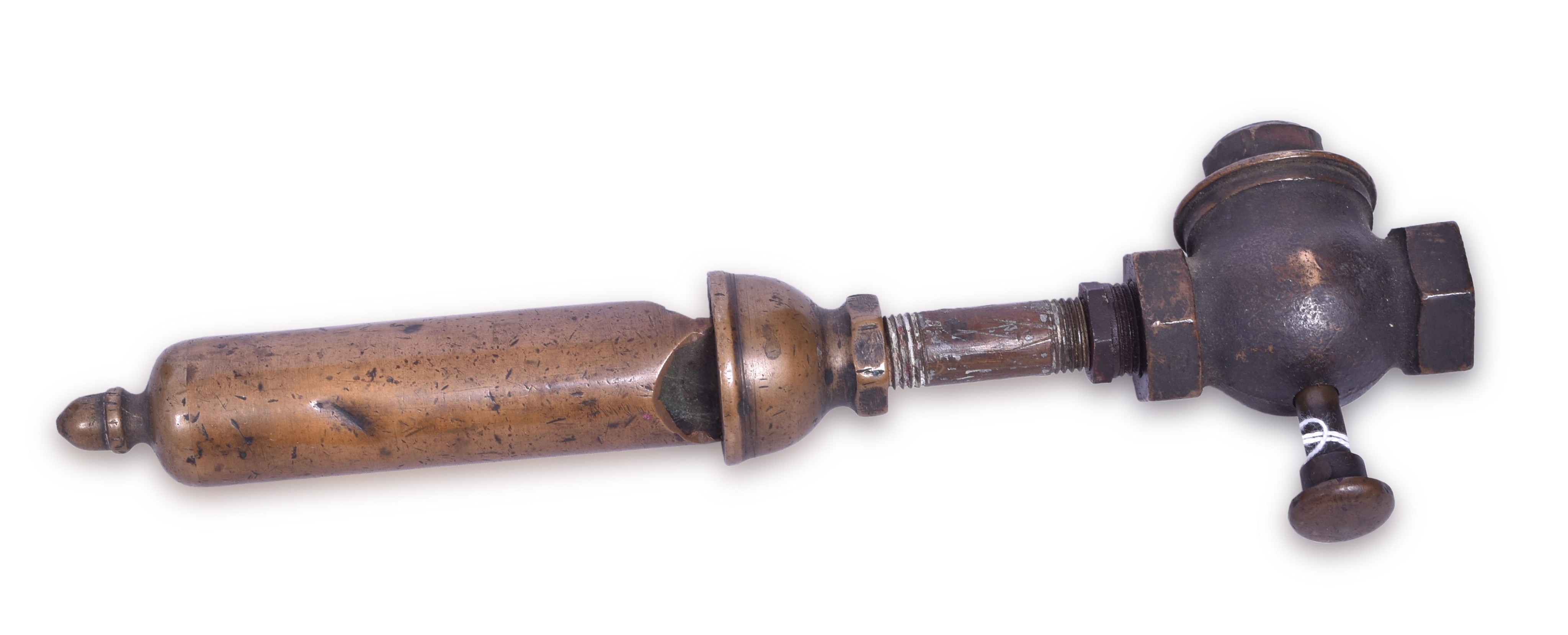 339 - Brass Peanut Caboose / Passenger Car Whistle w/ Multiplate Valve thumbnail