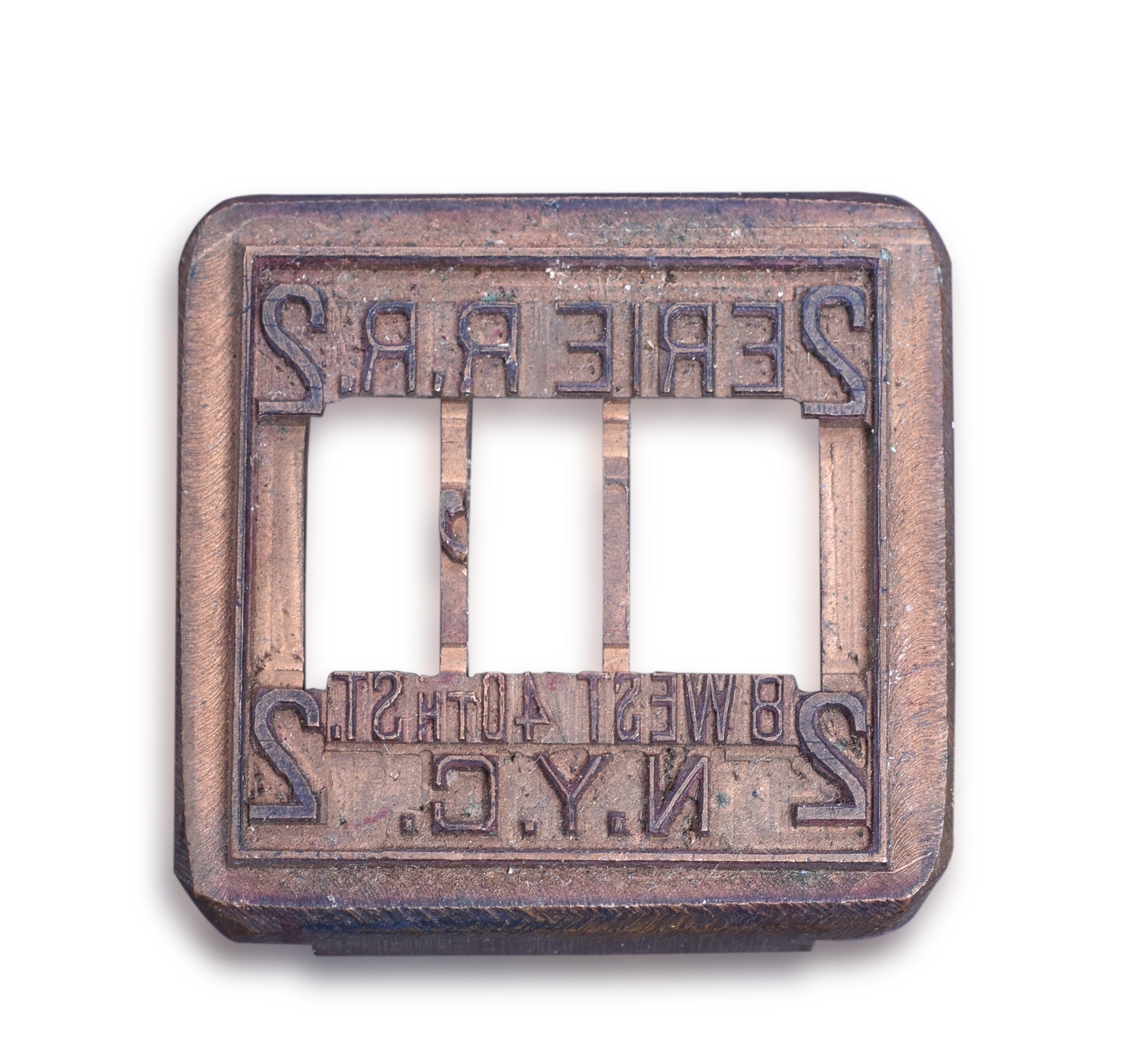 344 - Erie Railroad 8 West 40th Street New York, NY Ticket Dater Die thumbnail