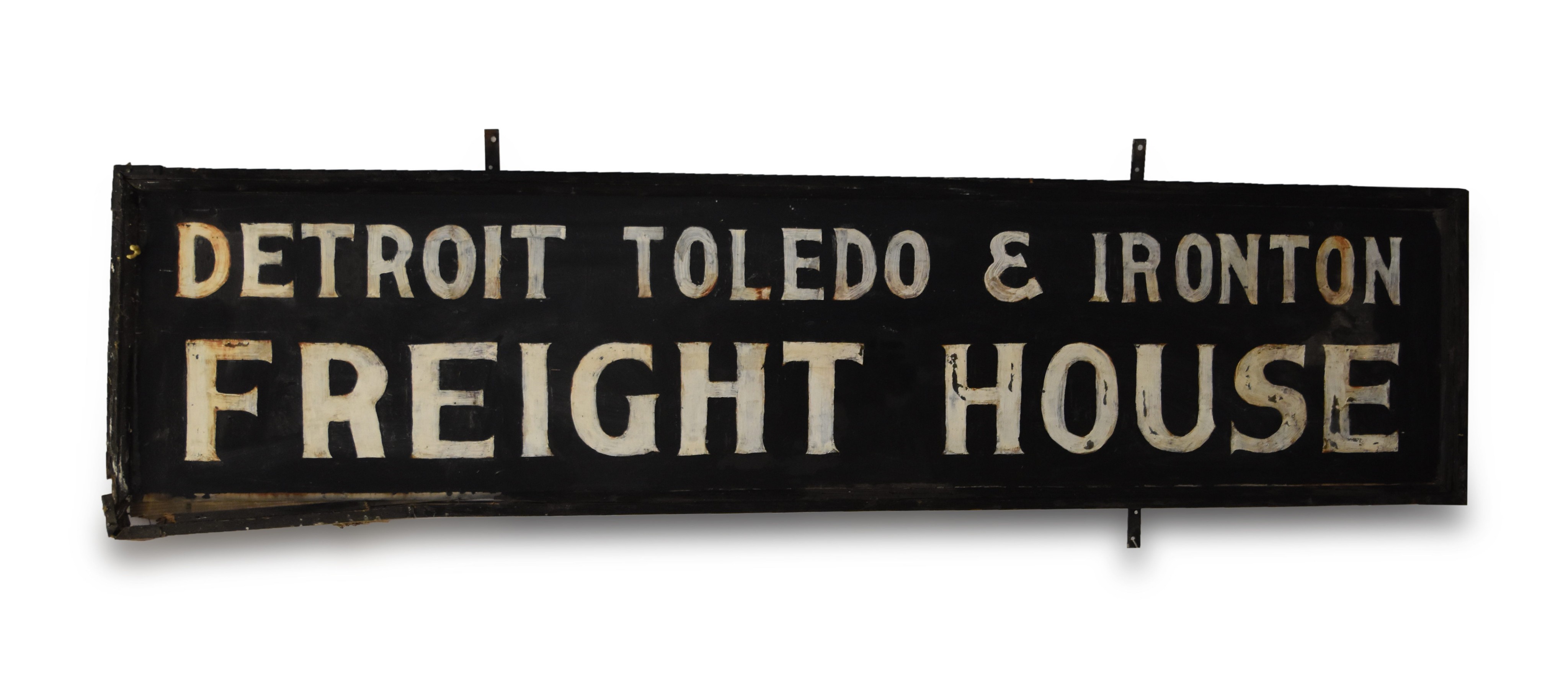 348 - Large Detroit, Toledo & Ironton Freight House Sign thumbnail
