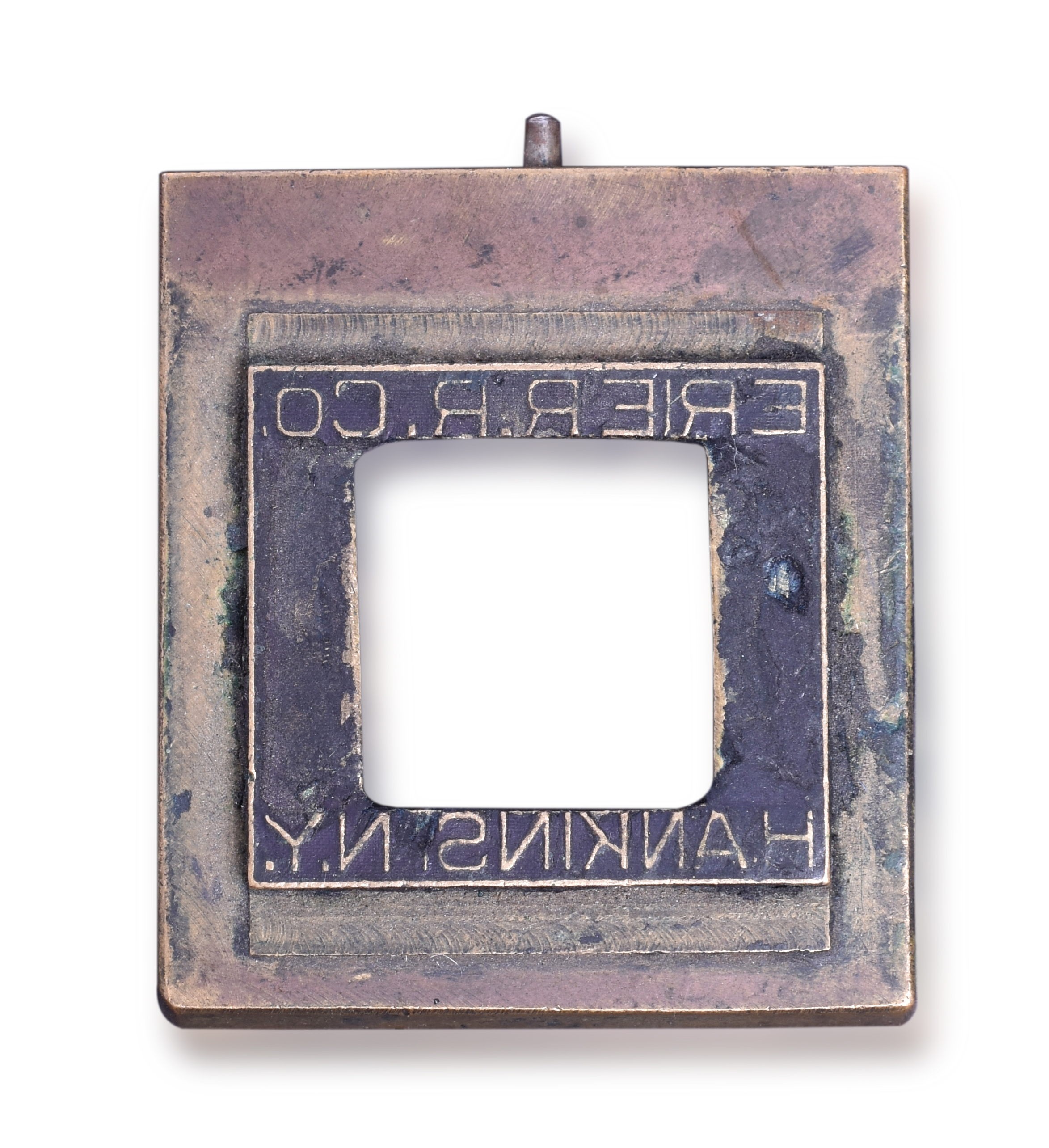 350 - Erie Railroad Hankins New York Ticket Dater Die thumbnail