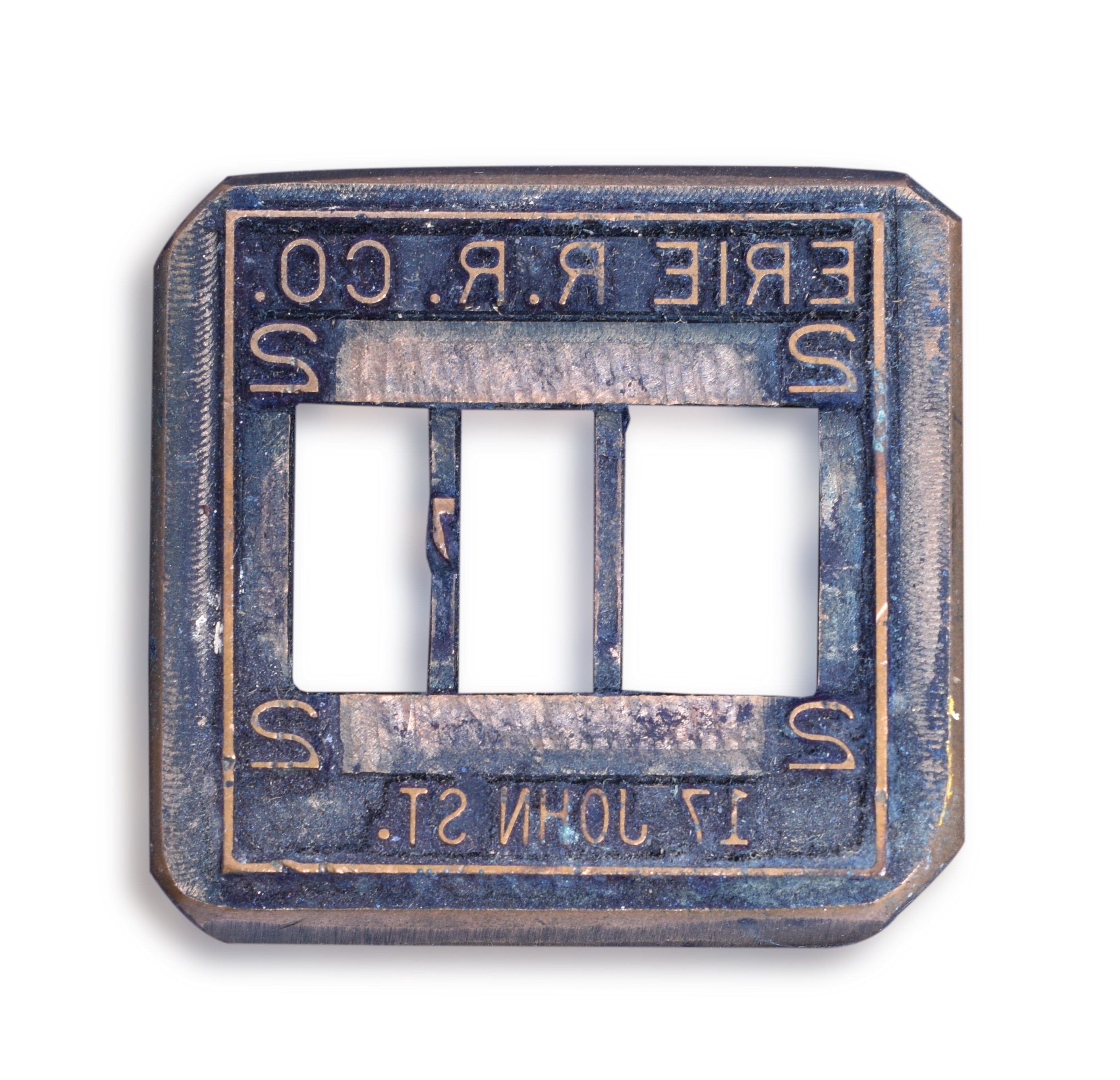 356 - Erie Railroad 17 John Street Ticket Dater Die thumbnail