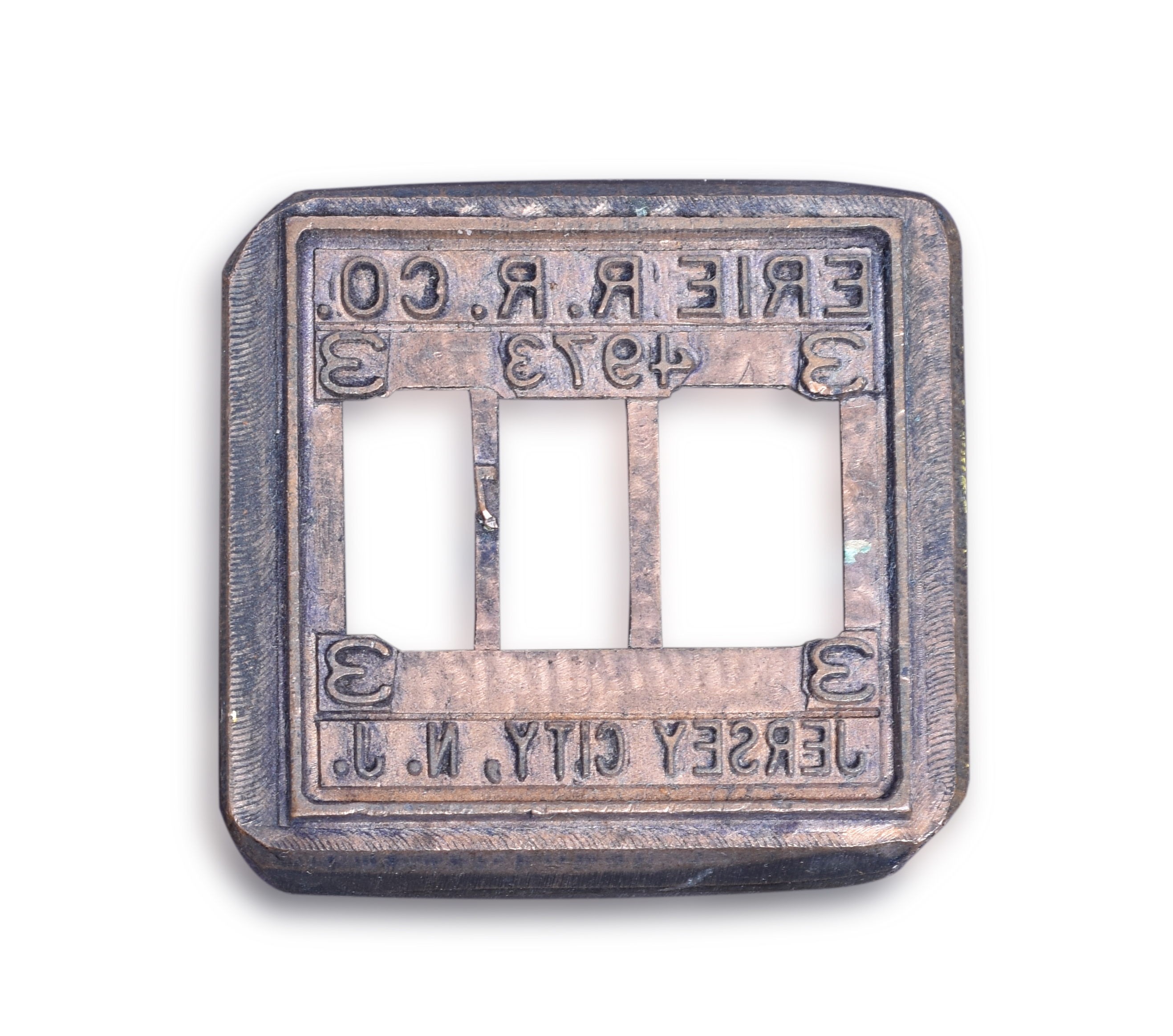 358 - Erie Railroad Jersey City Ticket Dater Die thumbnail