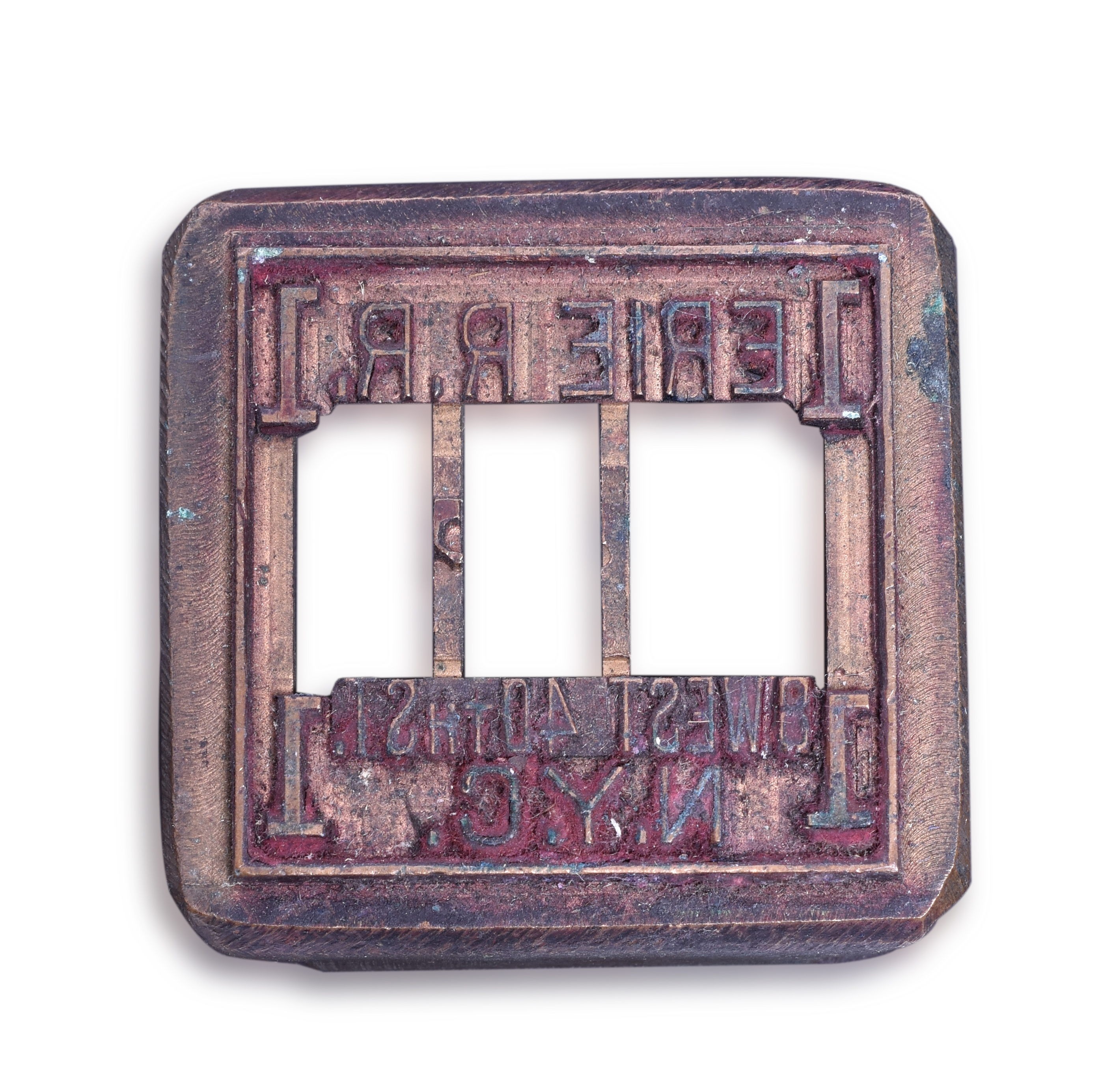 362 - Erie Railroad 8 West 40th Street New York, NY Ticket Dater Die thumbnail