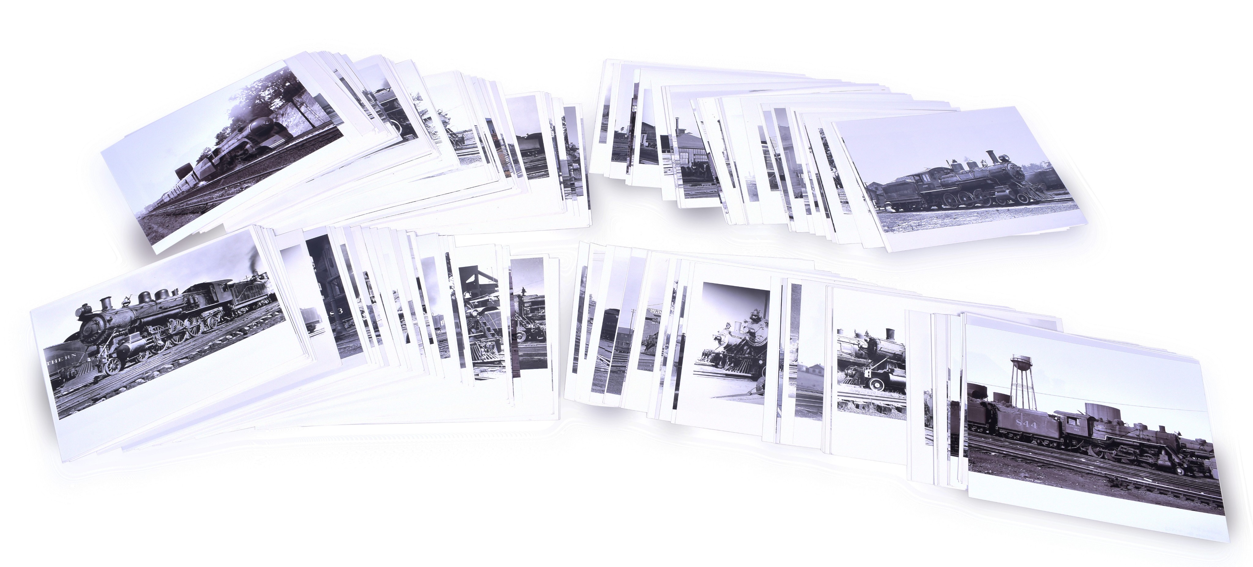 365 - Approximately 260 Black and White 8x10 Southern Railway Steam Locomotive Photographs thumbnail