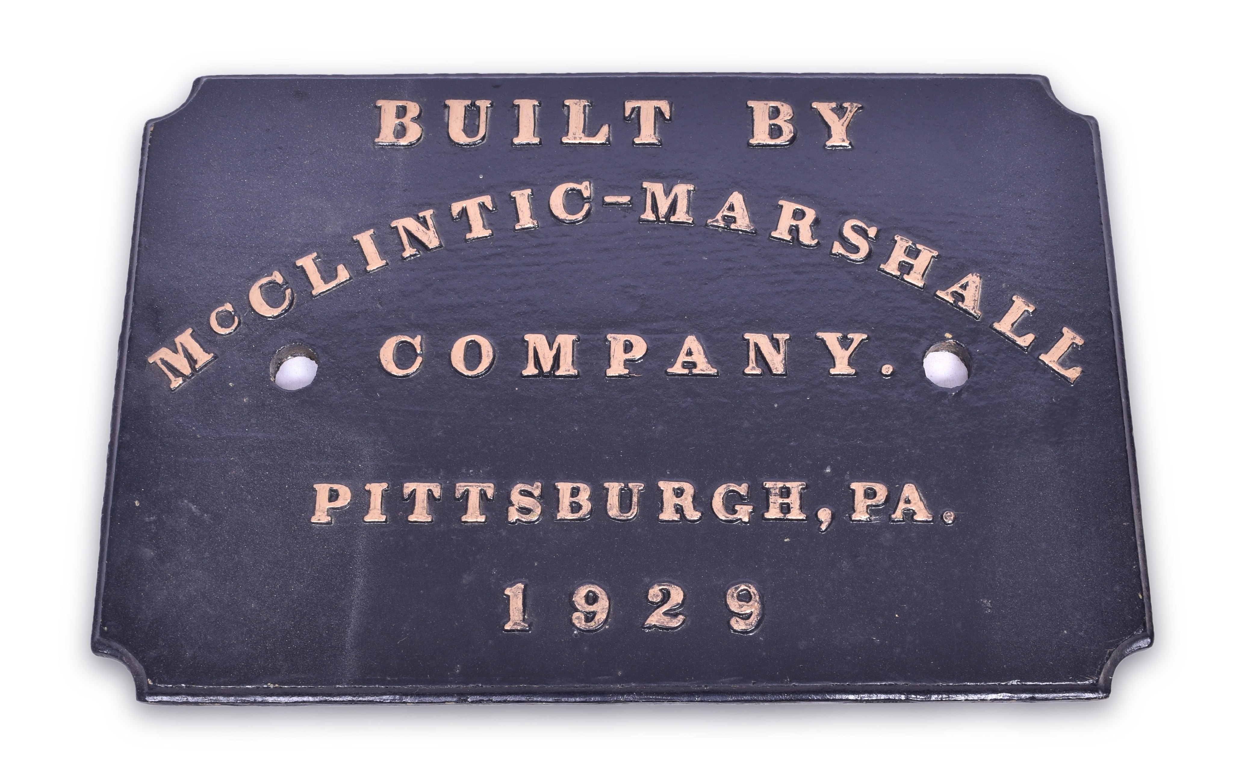 370 - Restored 1929 McClintic-Marshall Company Bridge Builder Plate thumbnail