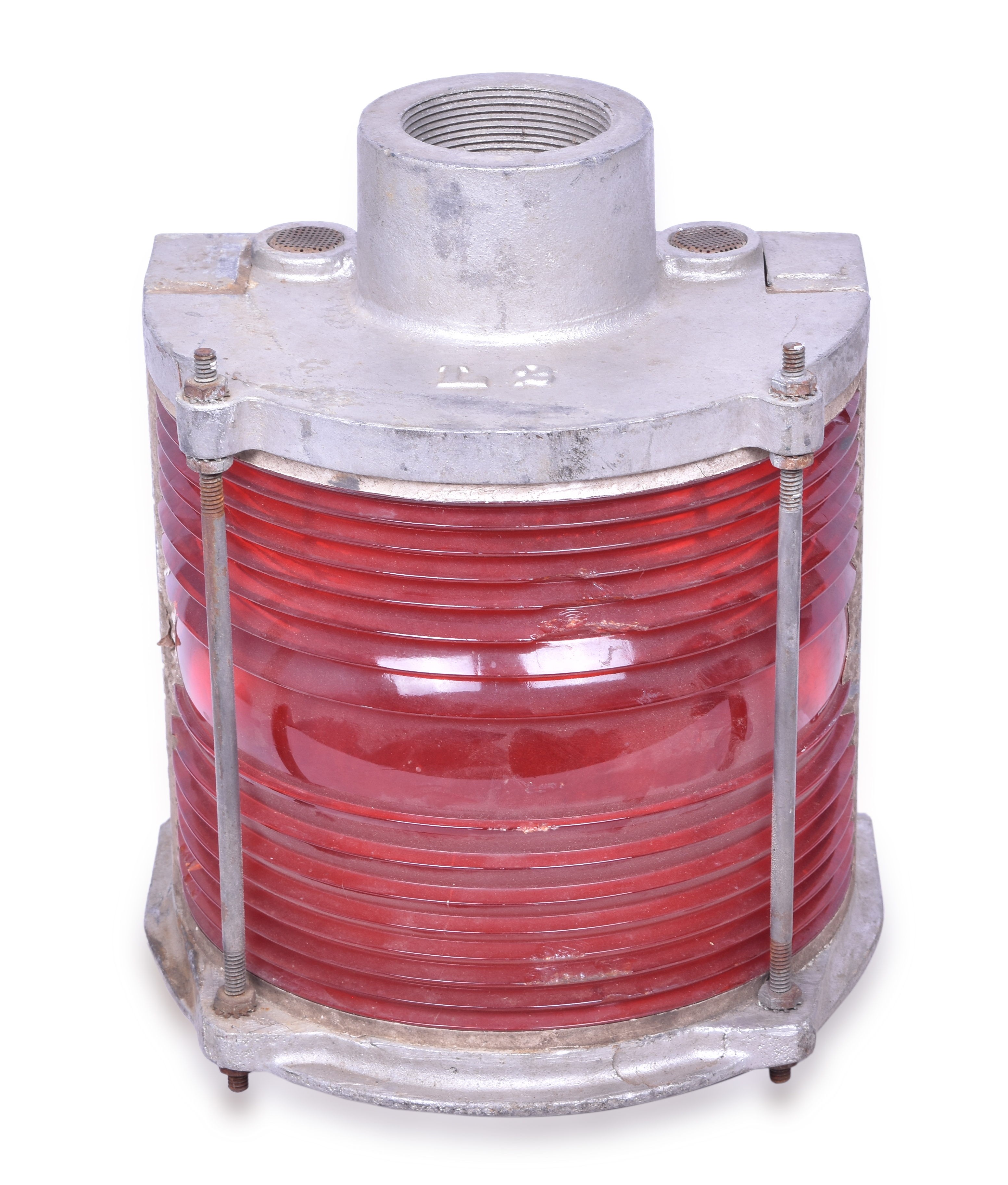 393 - L2 Bridge Marker Lamp with Red Fresnel Lens thumbnail
