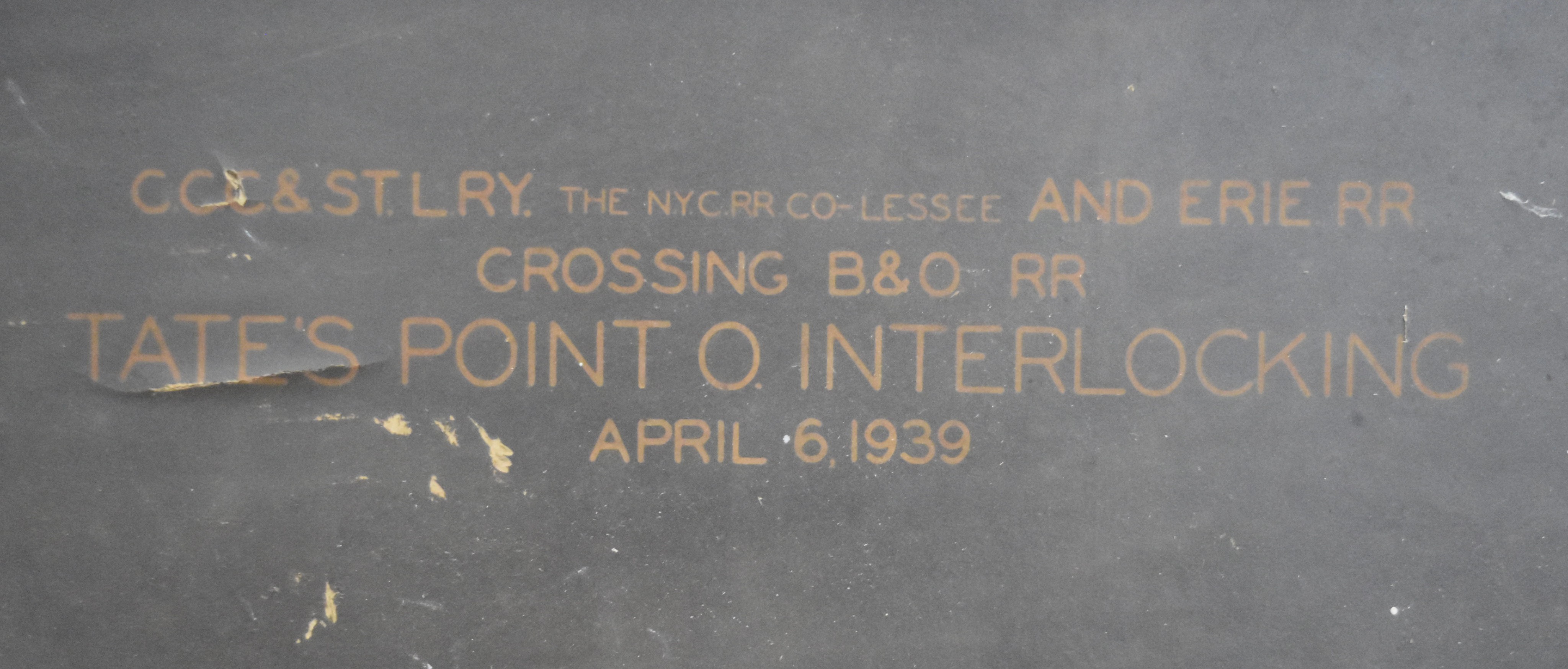 396 - Big Four / Erie Railroad Tate's Point Ohio Tower Interlocking / Model Board thumbnail