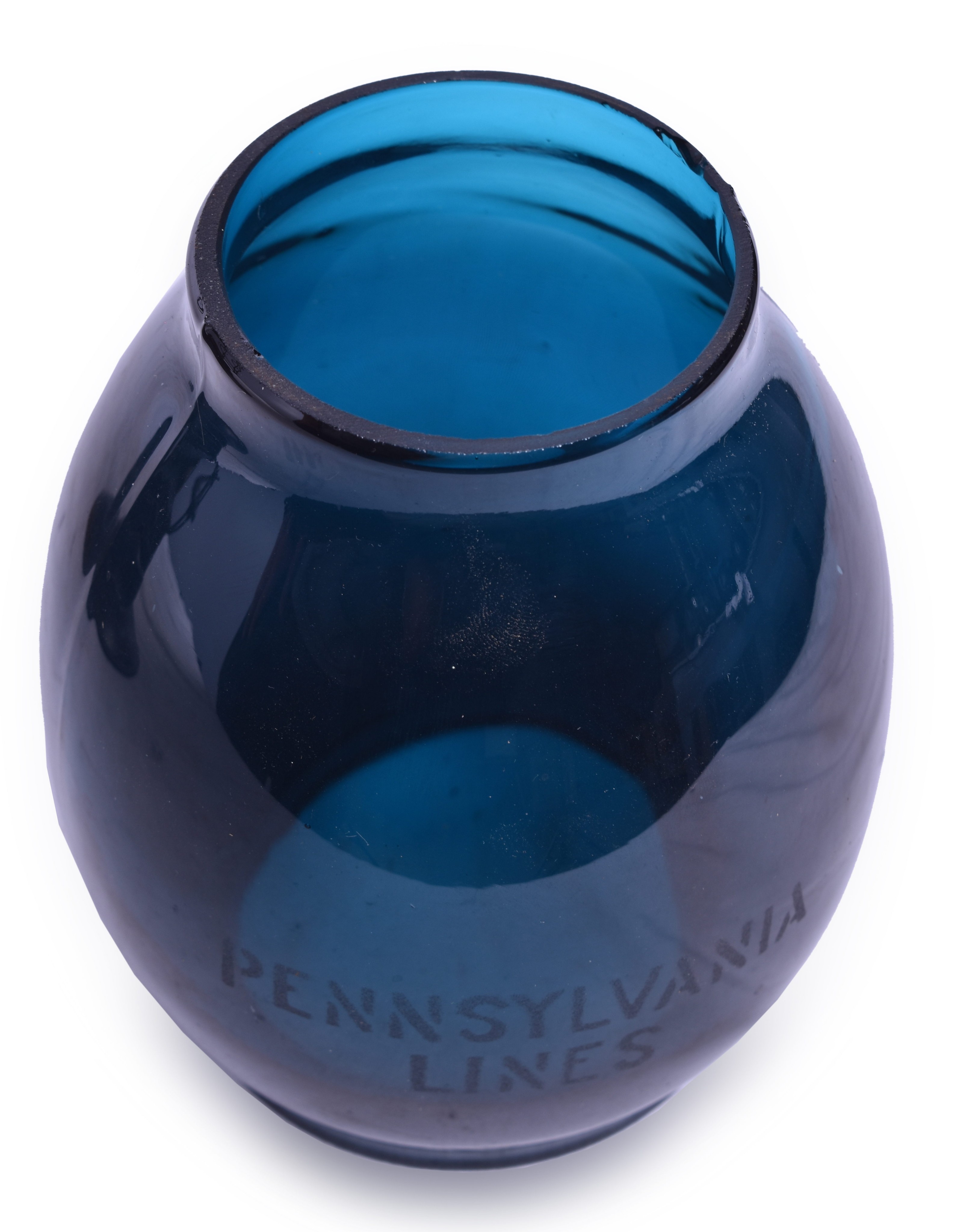 406 - Adams & Westlake Pennsylvania Lines Tall Globe Bell Bottom Lantern thumbnail