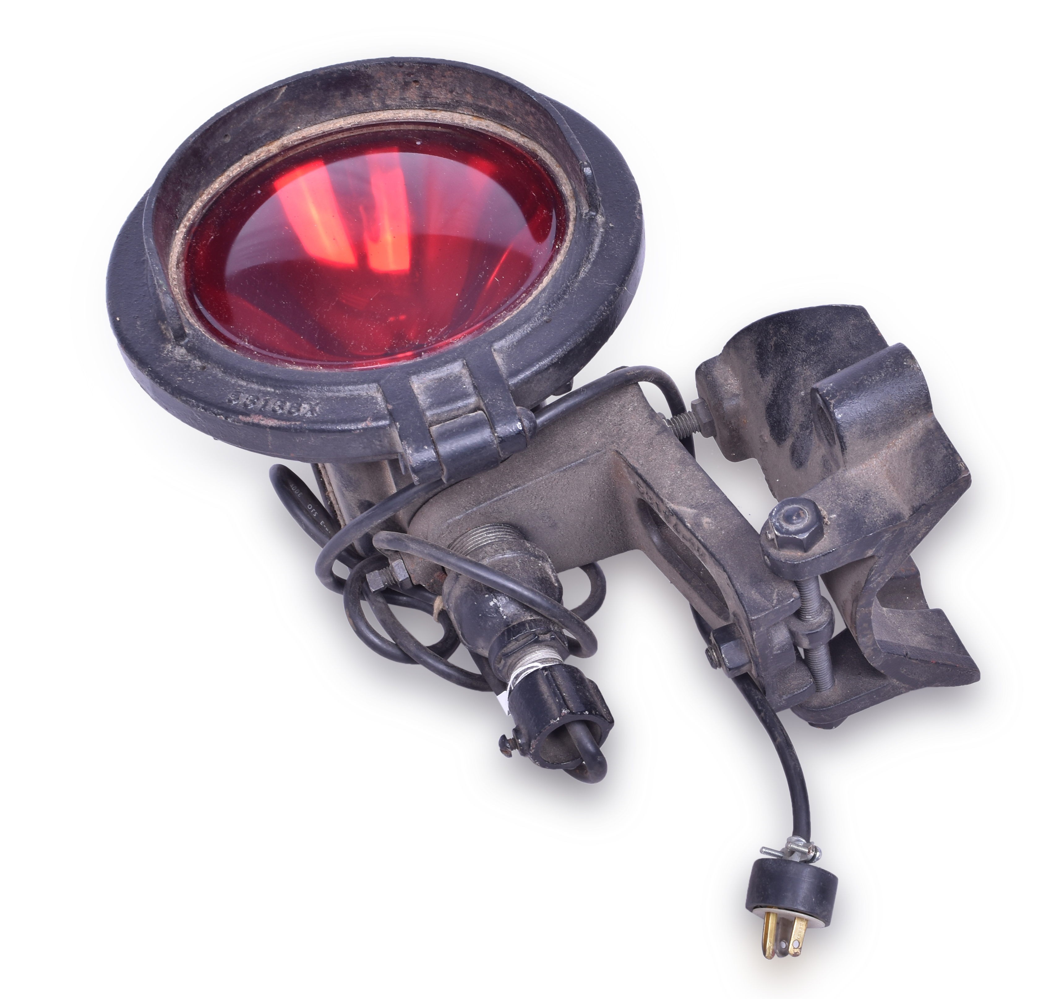 437 - General Railway Signal Pole Mounted Red Signal Light thumbnail