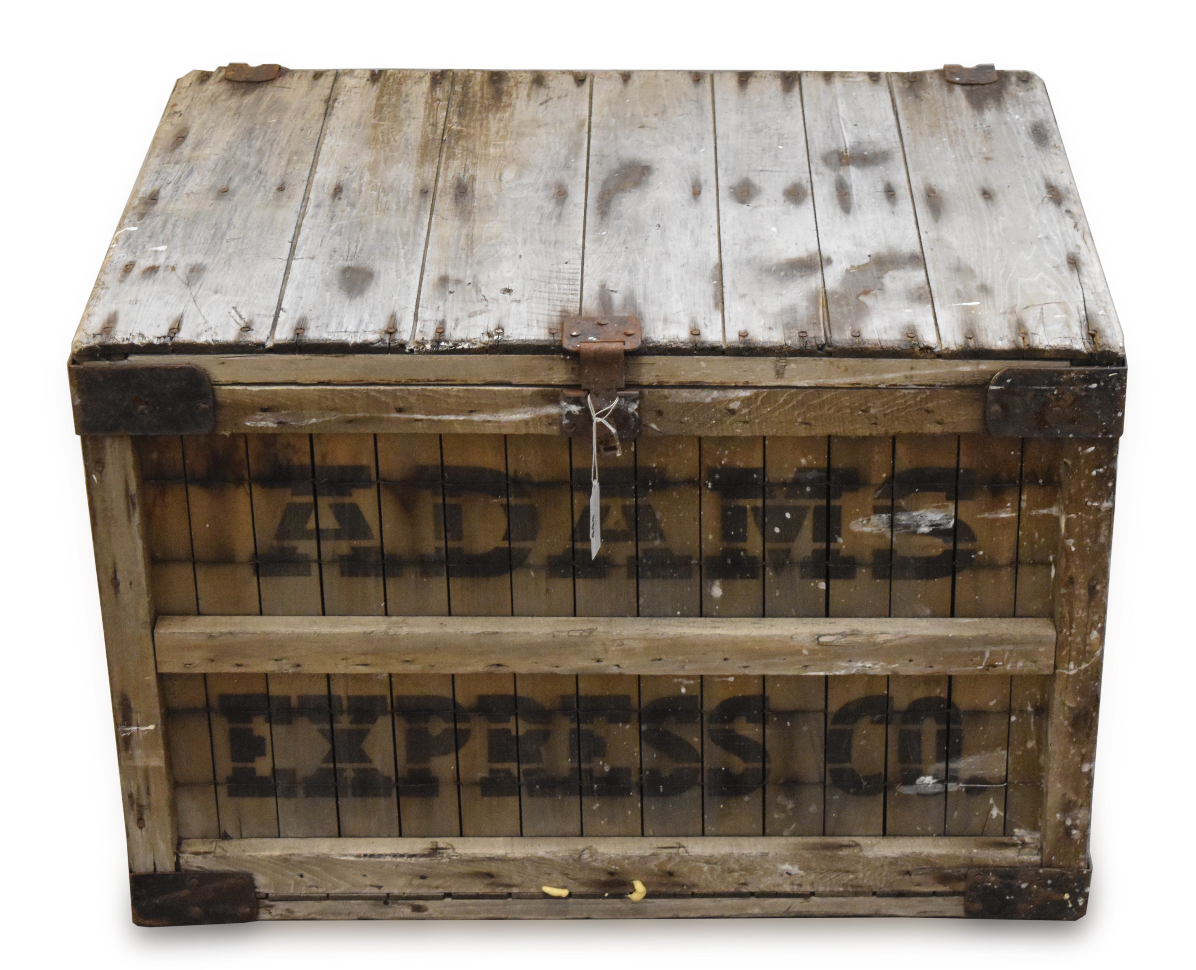 444 - Adams Express Company Wooden Crate thumbnail