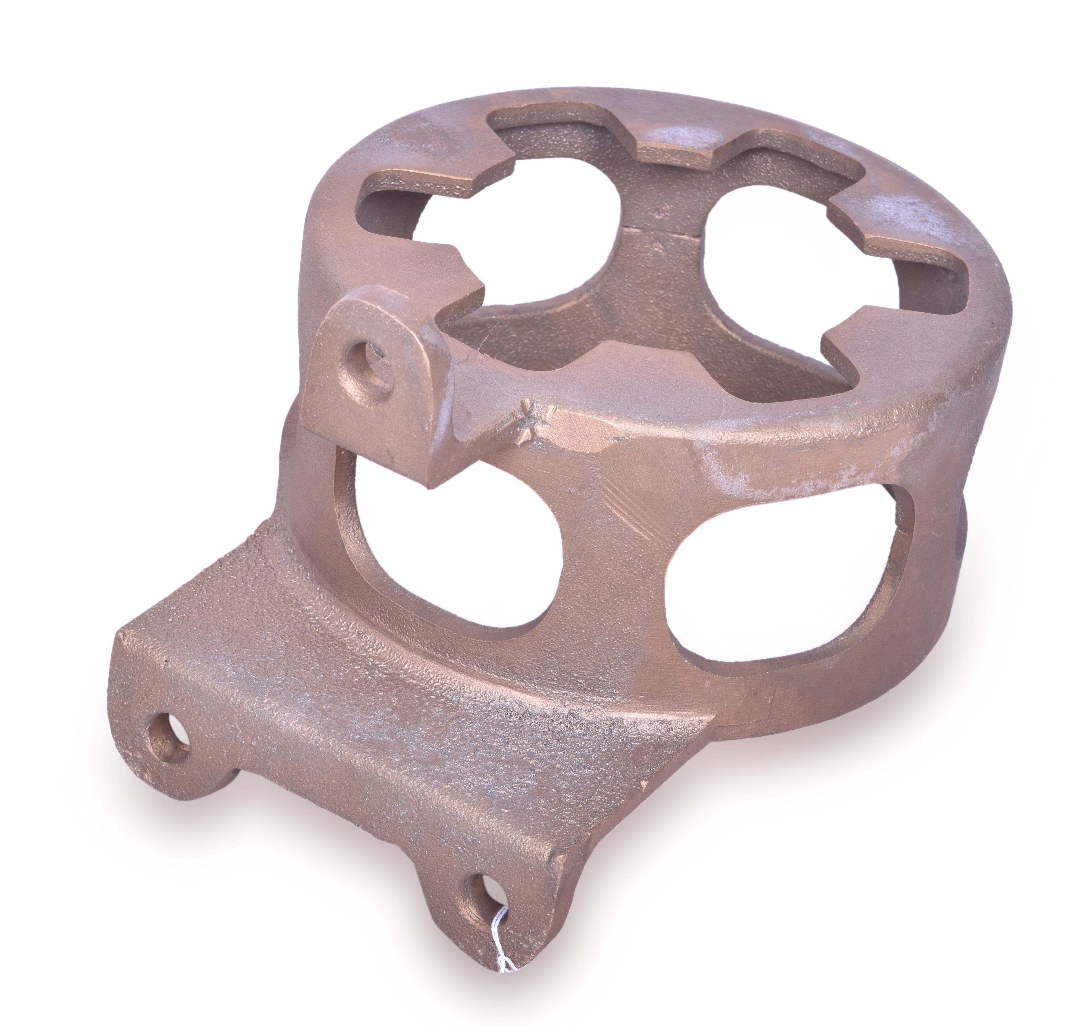 451 - Cast Brass Railroad Pennsylvania Locomotive Lantern Holder thumbnail