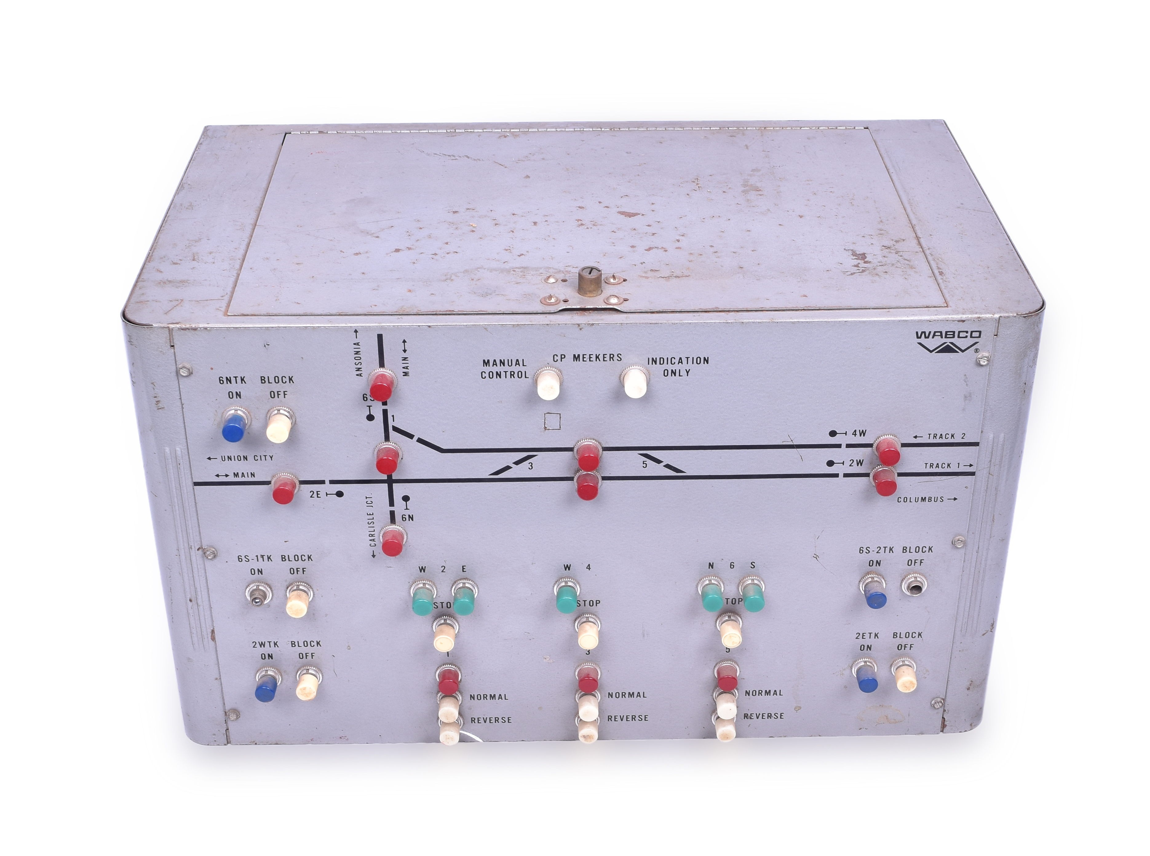 457 - Wabco Conrail Signal Control Panel from Meeker Ohio - CP Meeker thumbnail