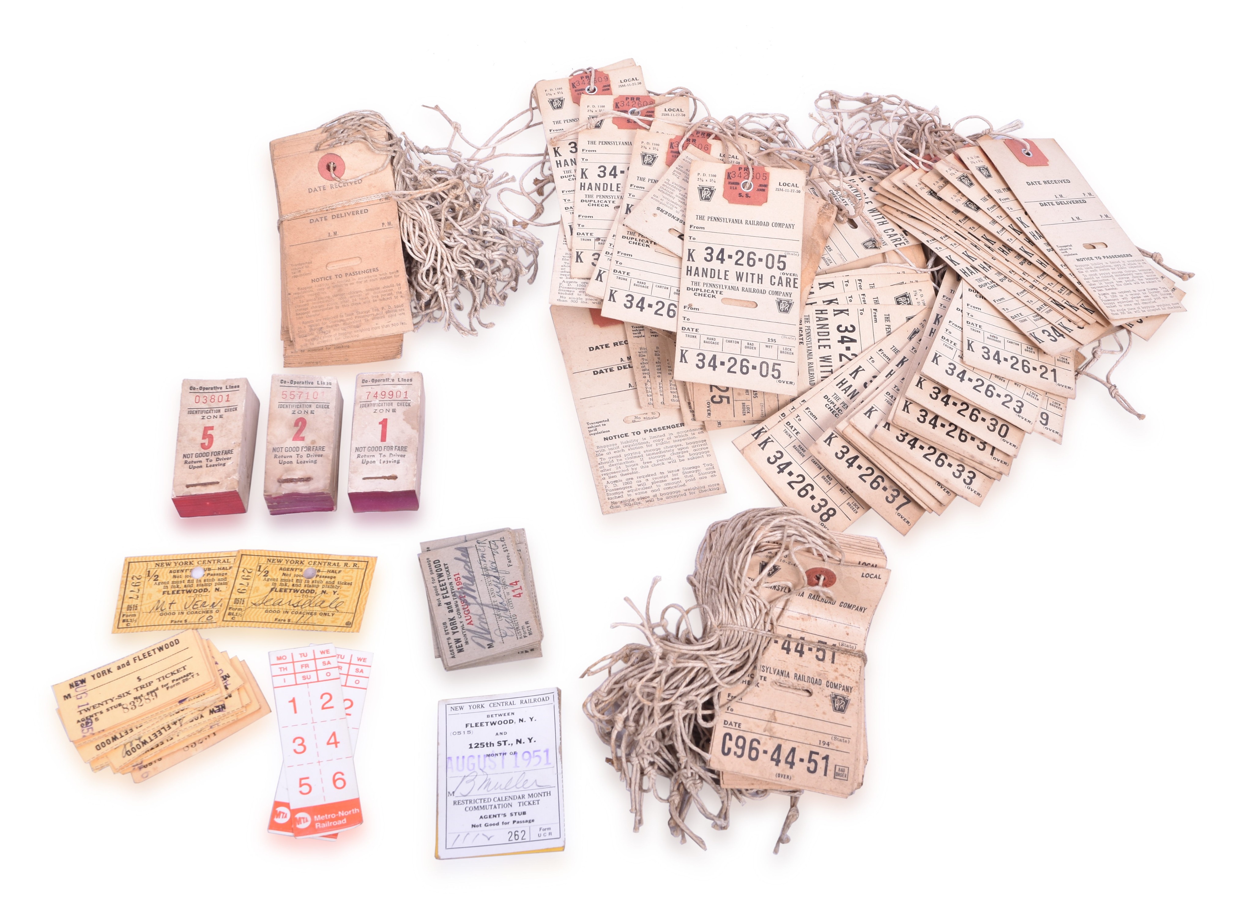 467 - Pennsylvania, New York Central, and Metro-North Railroad Paper Lot thumbnail