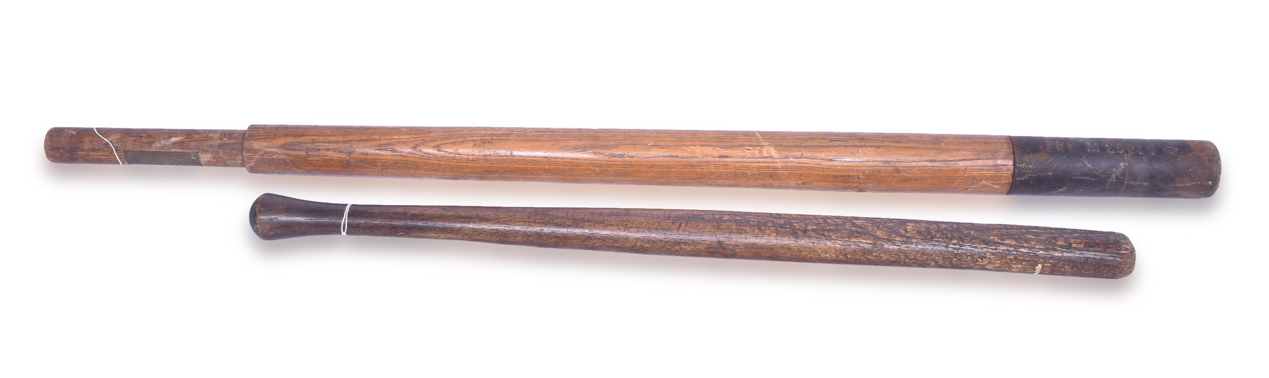 471 - Delaware and Hudson Railroad Wooden Brakeman Club and Pennsylvania System Tool Handle thumbnail