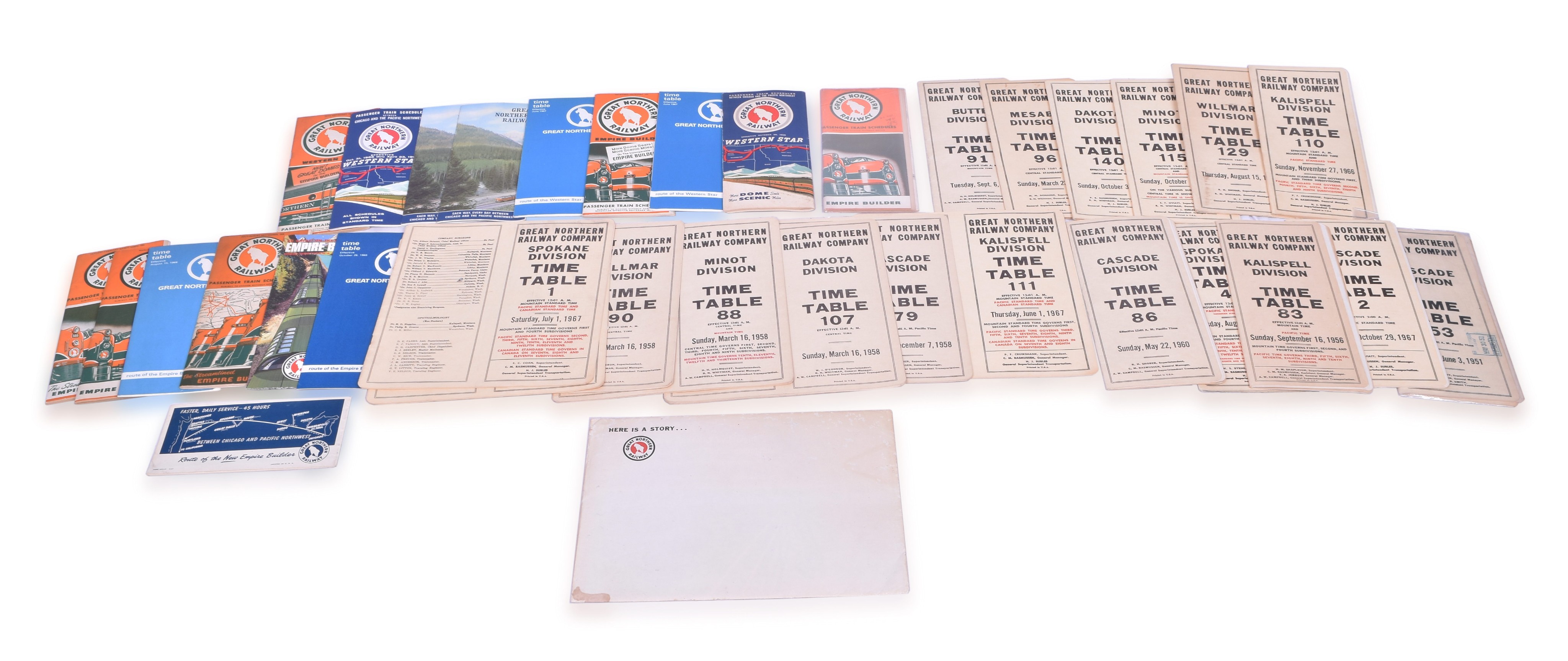 1037 - Great Northern Railroad Employee and Public Timetables and More thumbnail