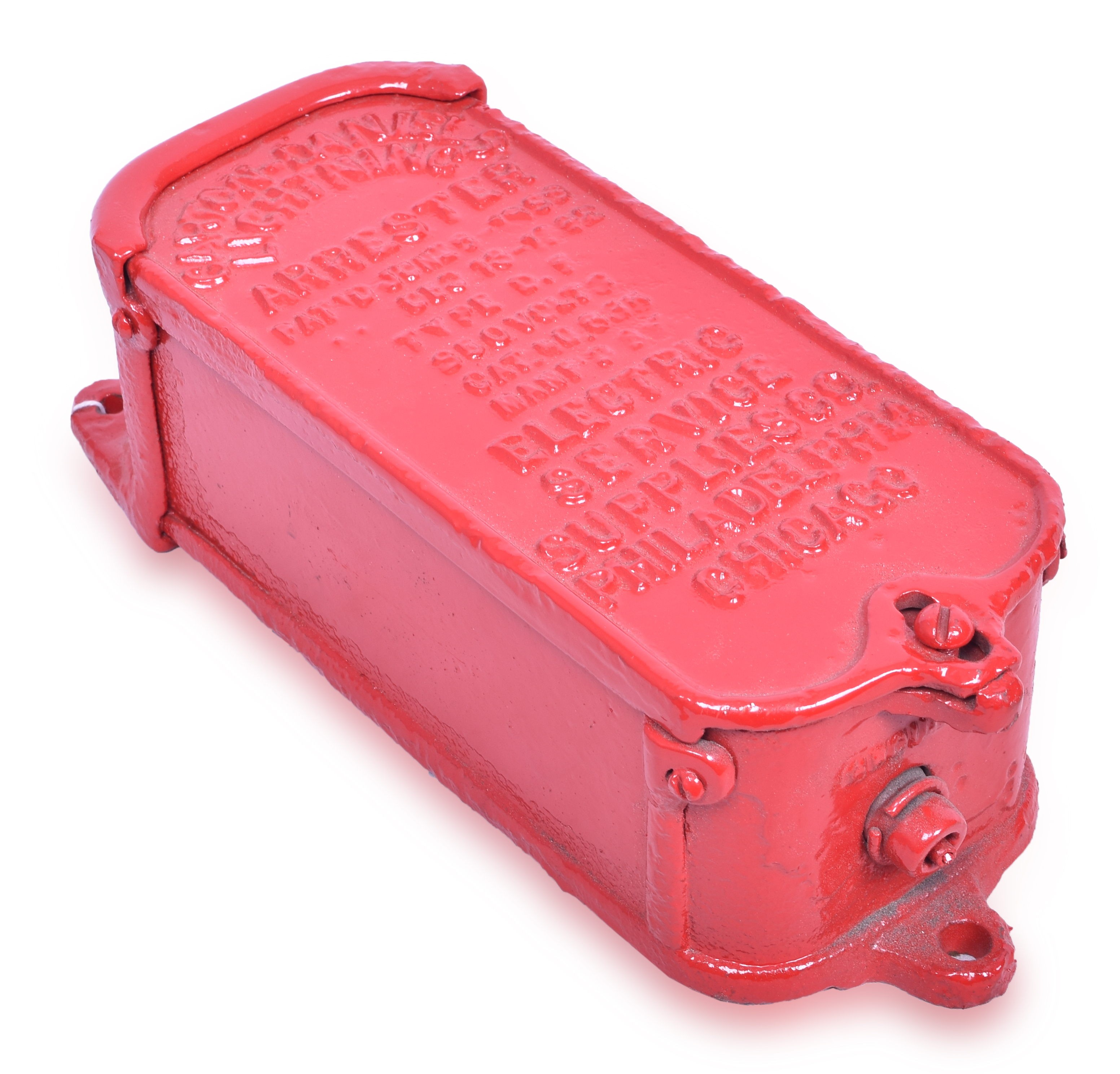 1038 - Restored Carlton-Daniels Cast Iron Lightning Arrester thumbnail