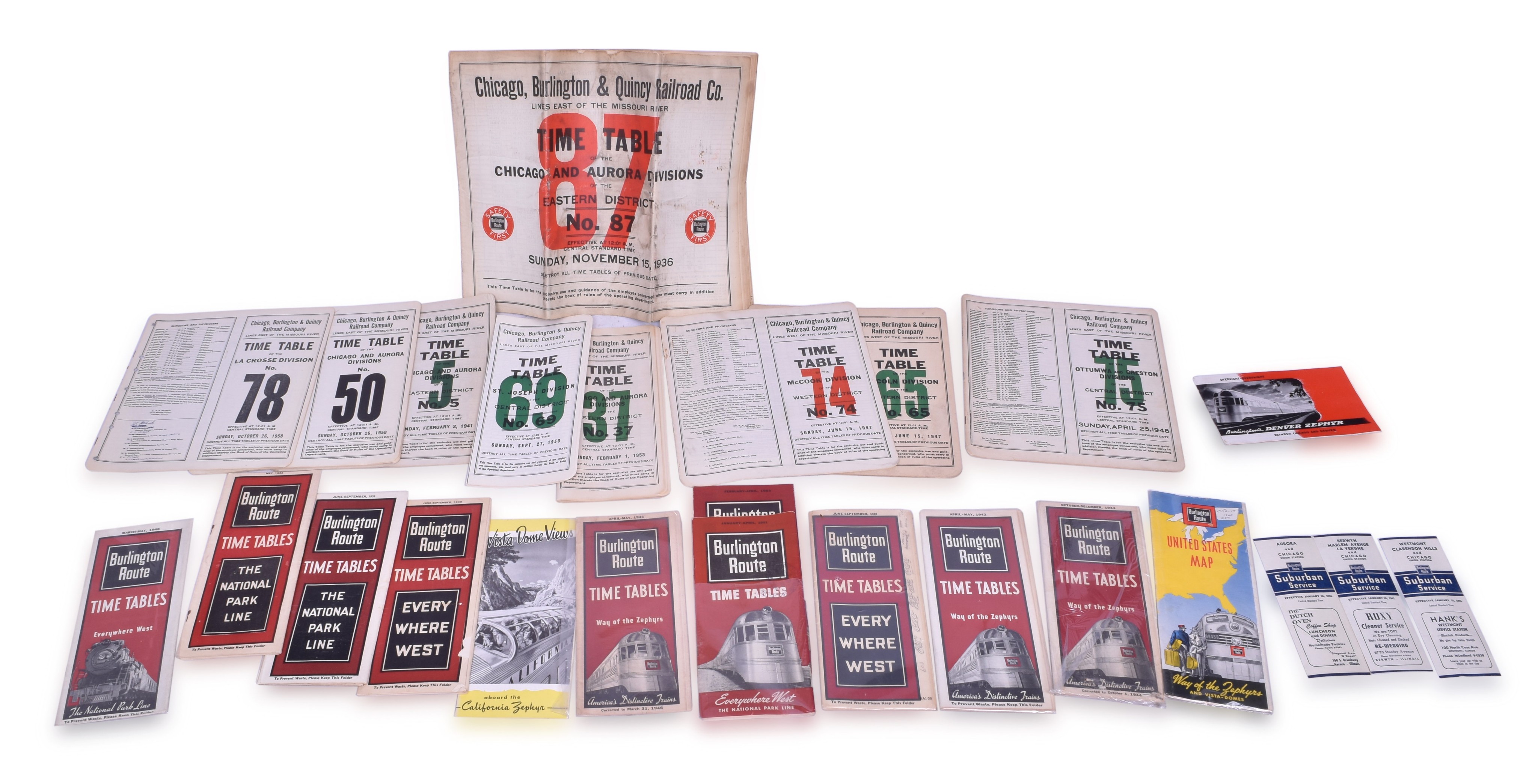 1043 - CB&Q / Burlington Employee and Public Timetable Group thumbnail