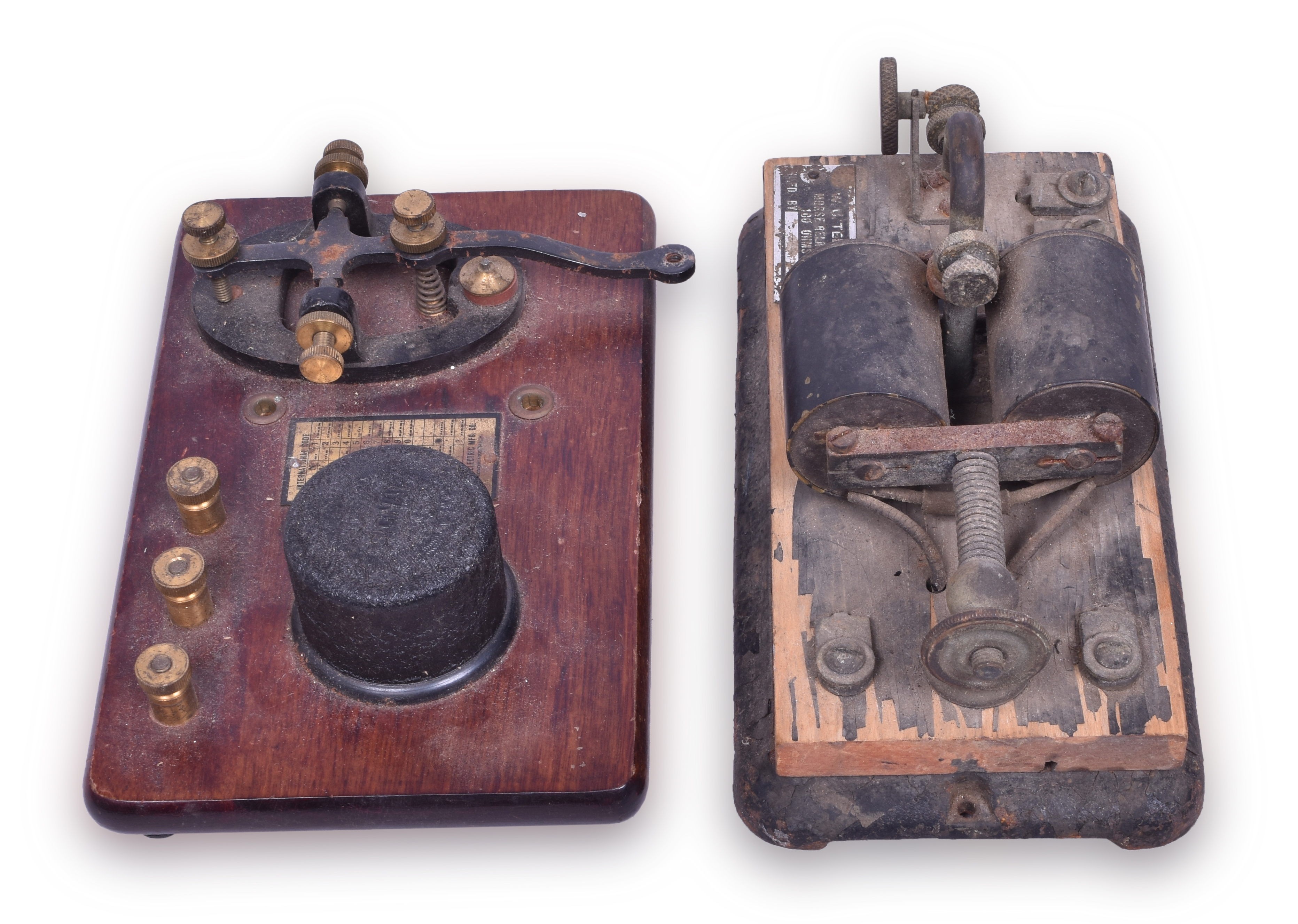 1073 - Western Union Telegraph Morse Relay and Signal Electric Telegraph Key thumbnail