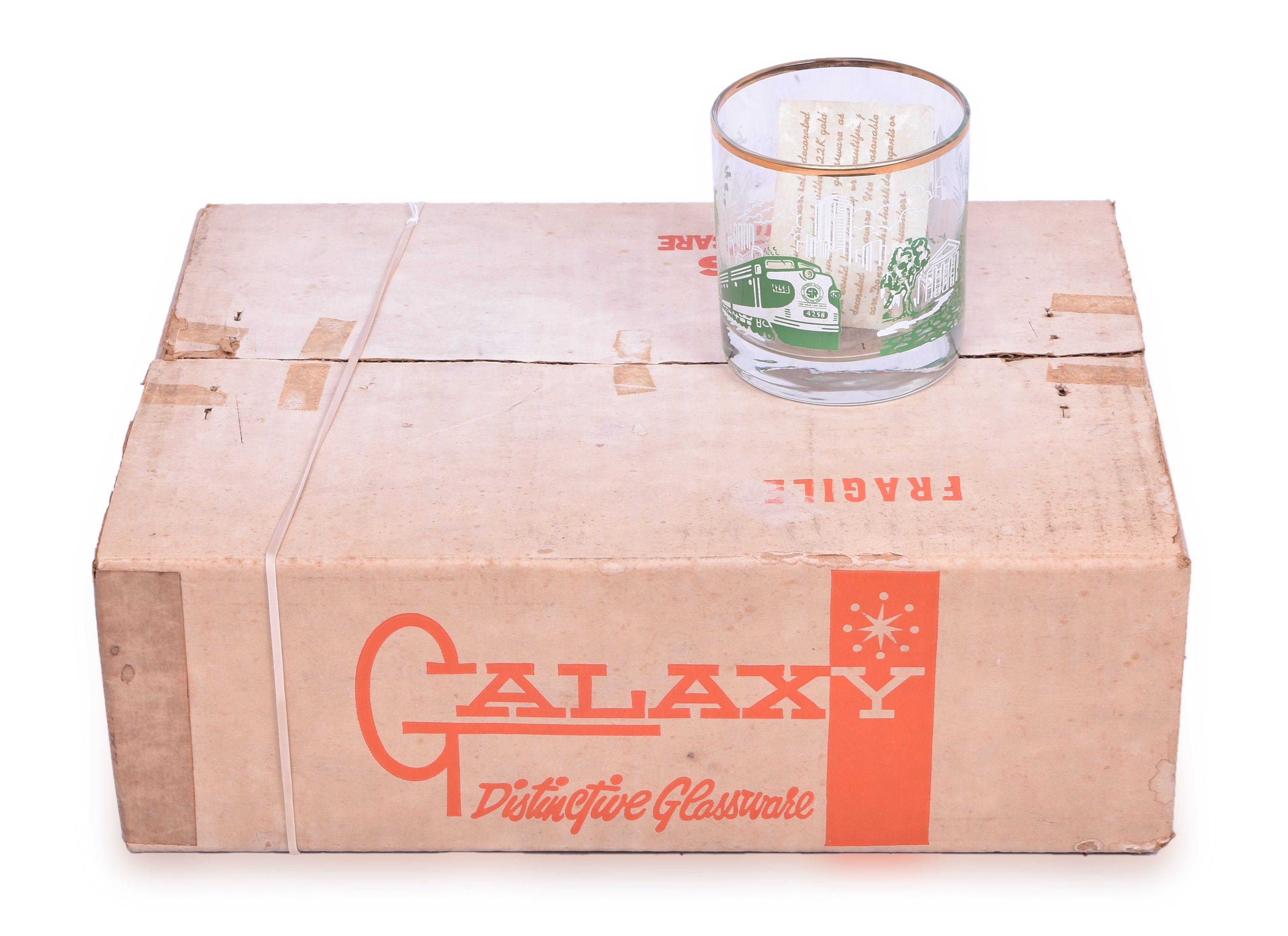 1079 - Unused Set of Six Southern Railway Galaxy Drink Glasses thumbnail