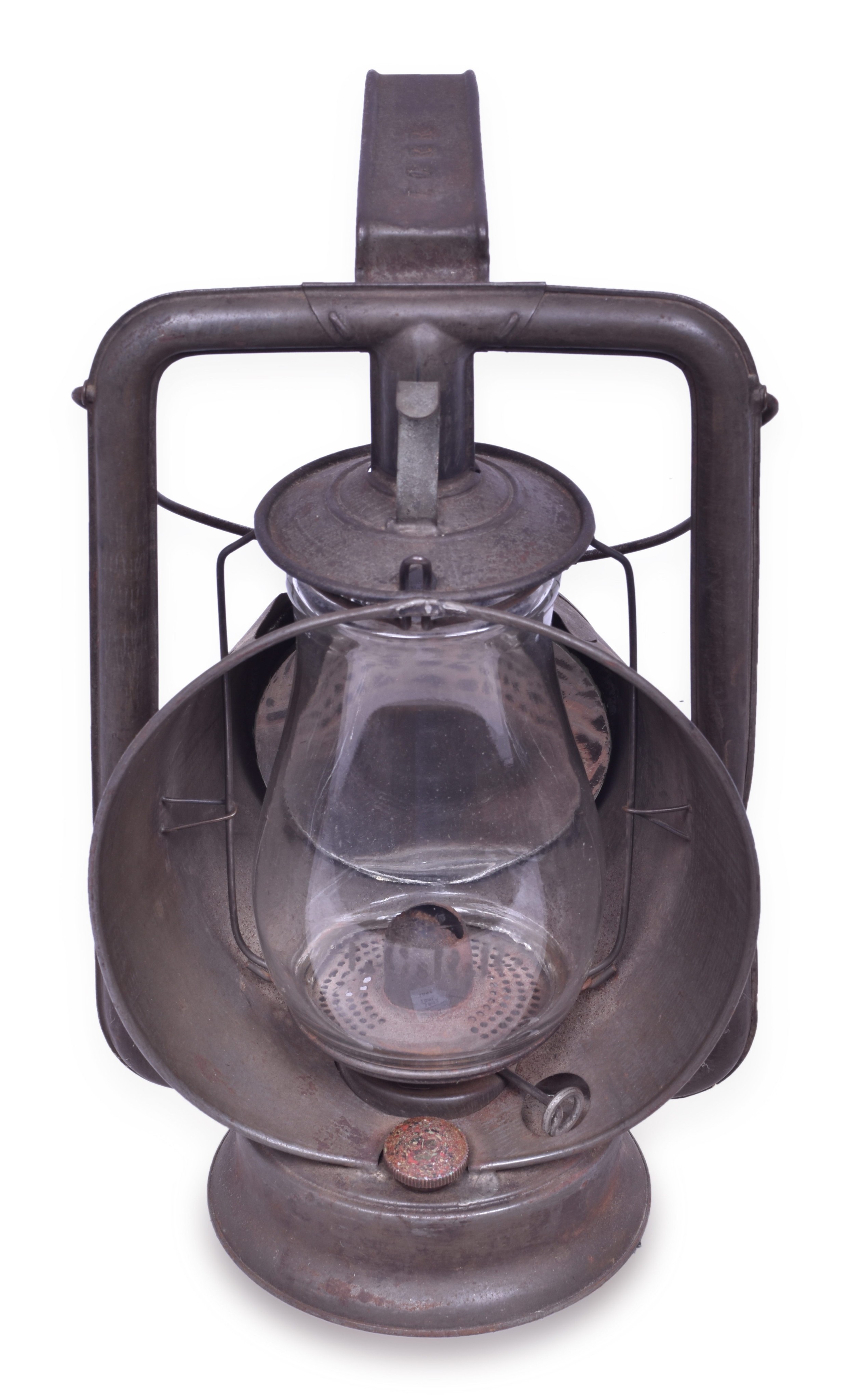 1081 - Star Headlight Illinois Central Railroad Inspection Lantern w/ Etched Globe thumbnail