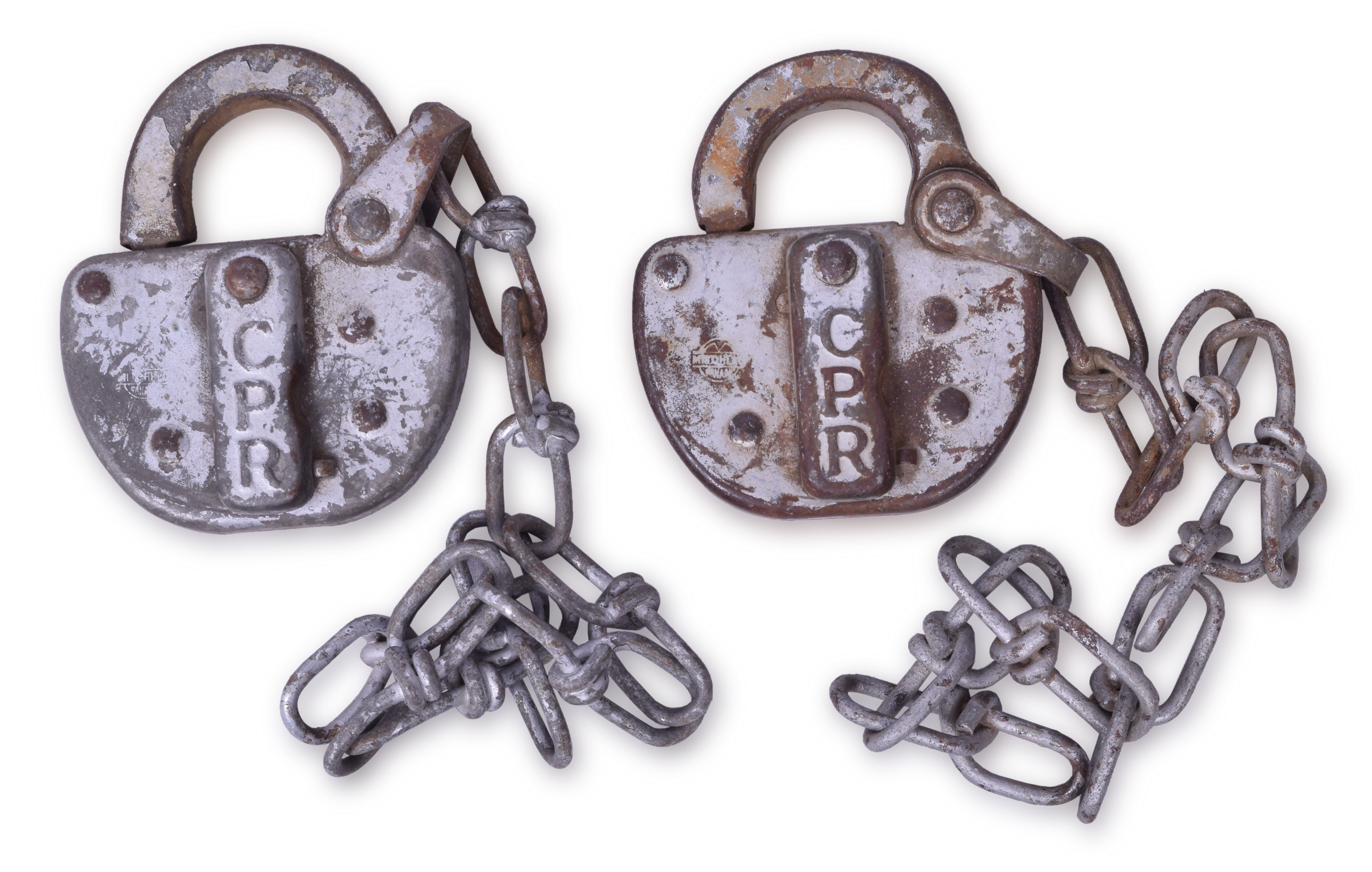 1095 - Pair of Mitchell Canadian Pacific Railway Locks thumbnail