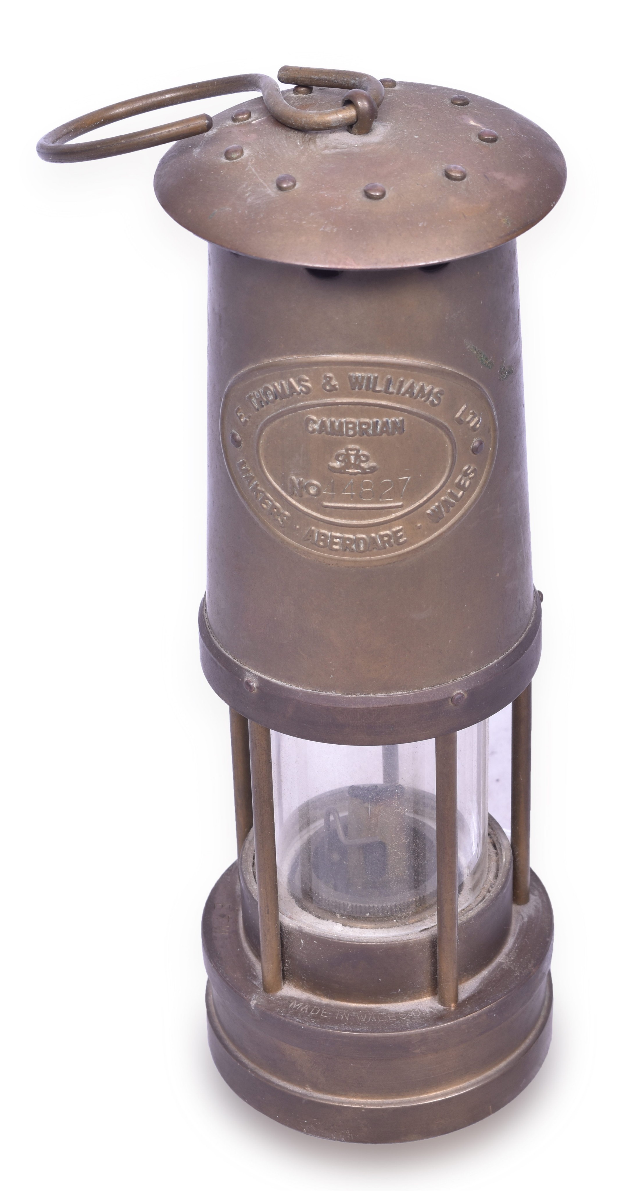 1110 - E. Thomas & Williams Cambrian Flame Safety Lantern / Lamp thumbnail