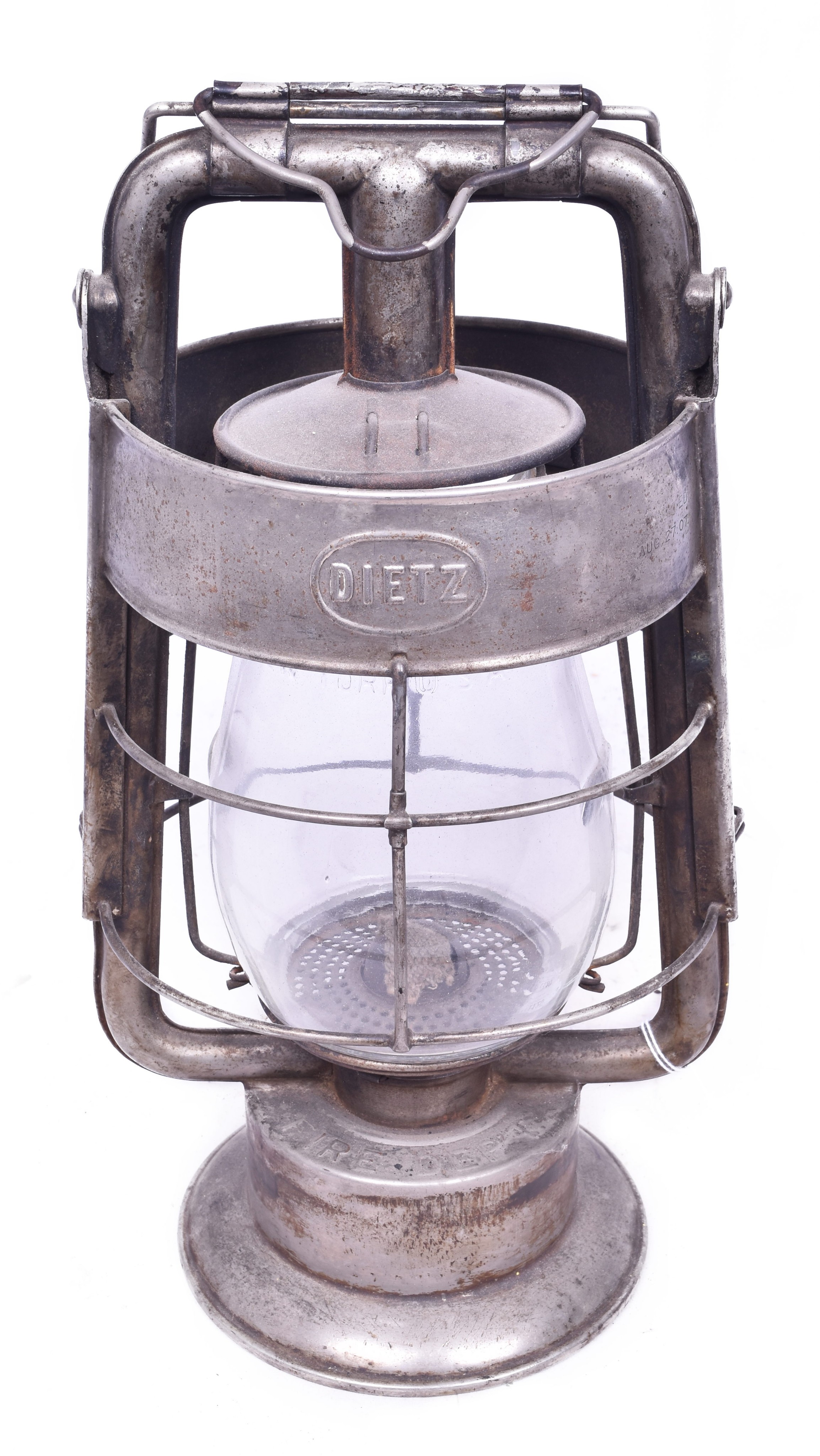 1120 - Unpainted Dietz King Fire Department Lantern thumbnail