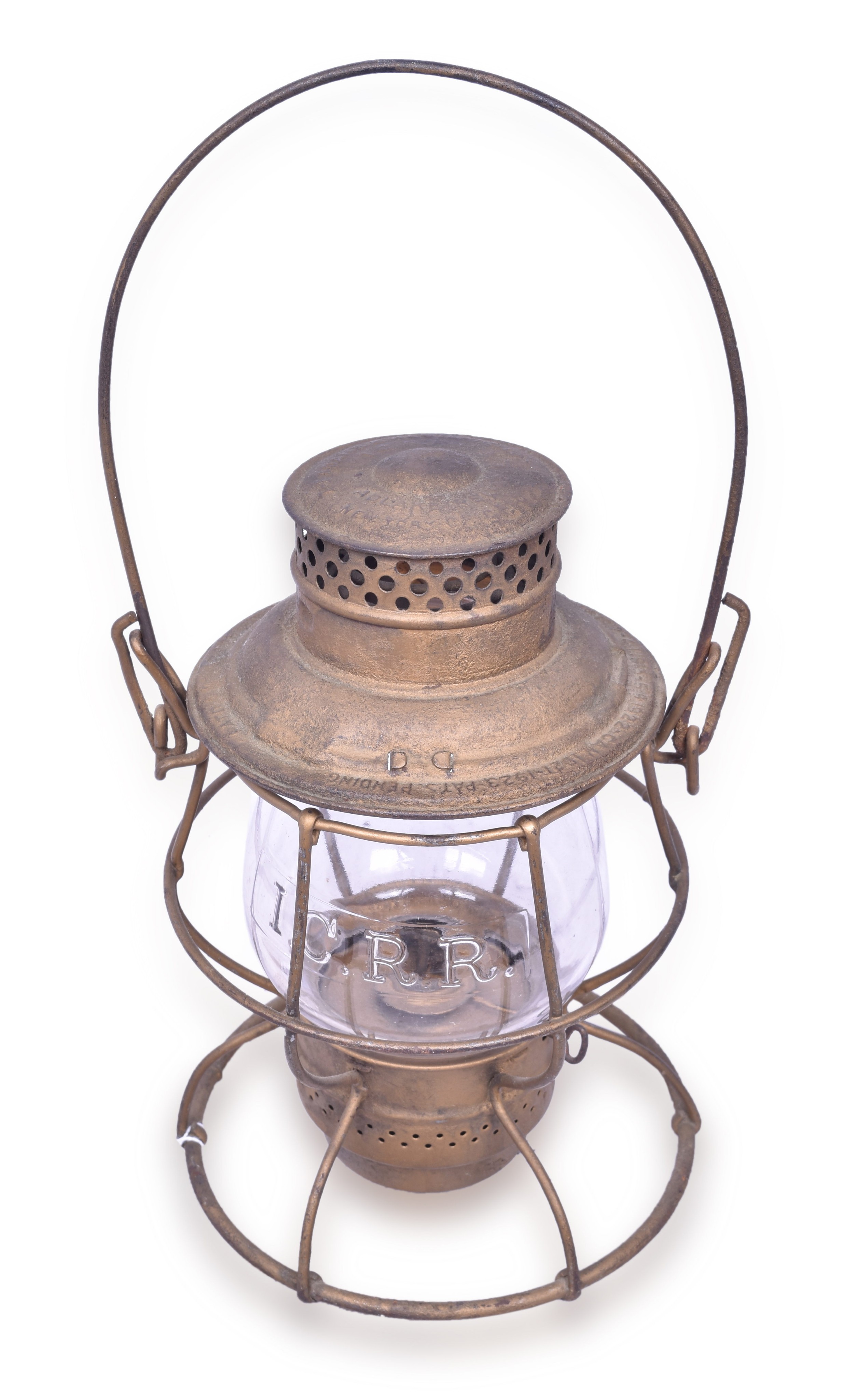 1137 - Adlake Reliable Illinois Central Lantern with Clear Cast Globe thumbnail