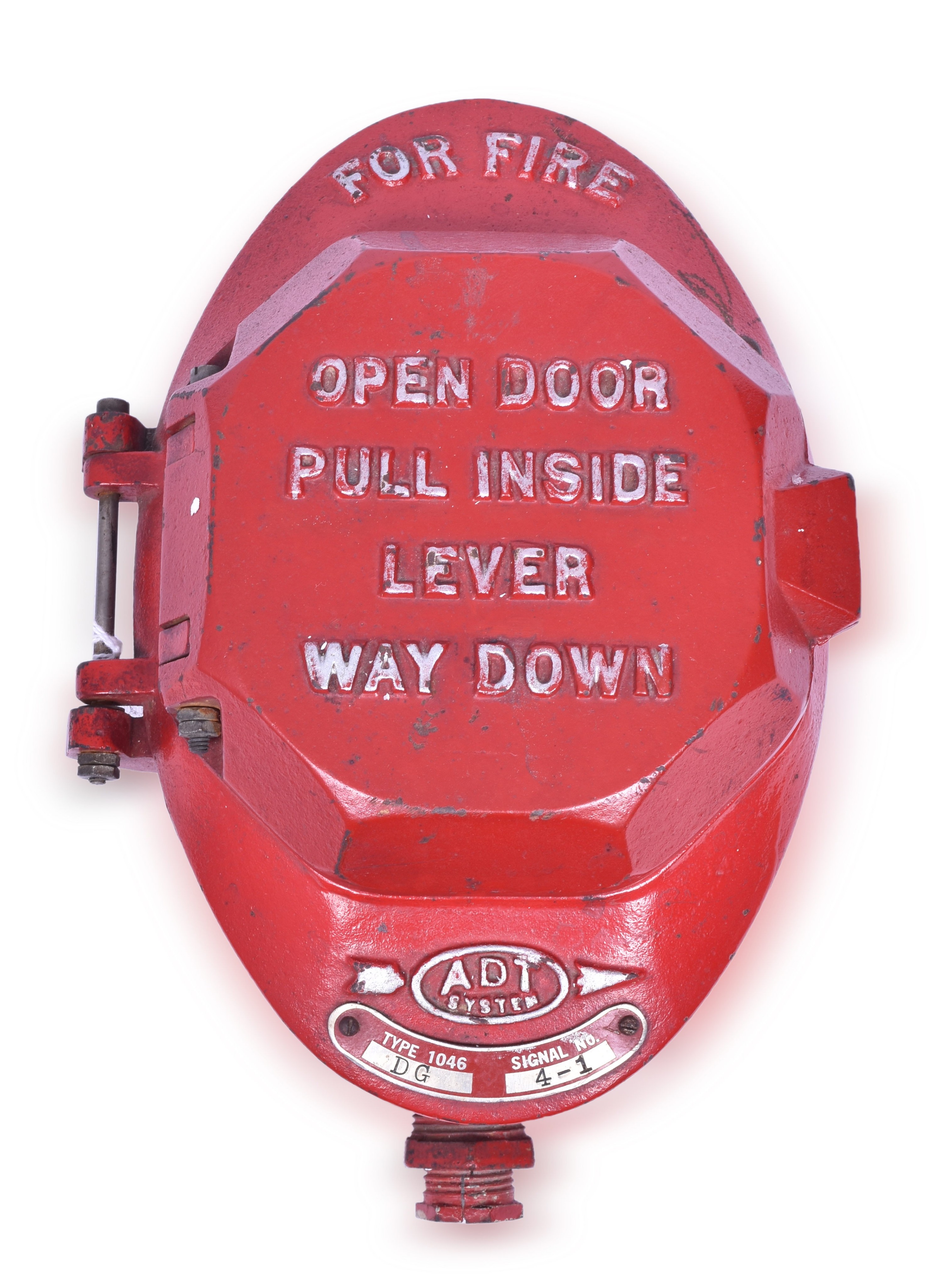 1141A - Cast Iron ADT Type 1046 DG Fire Alarm Pull Box thumbnail