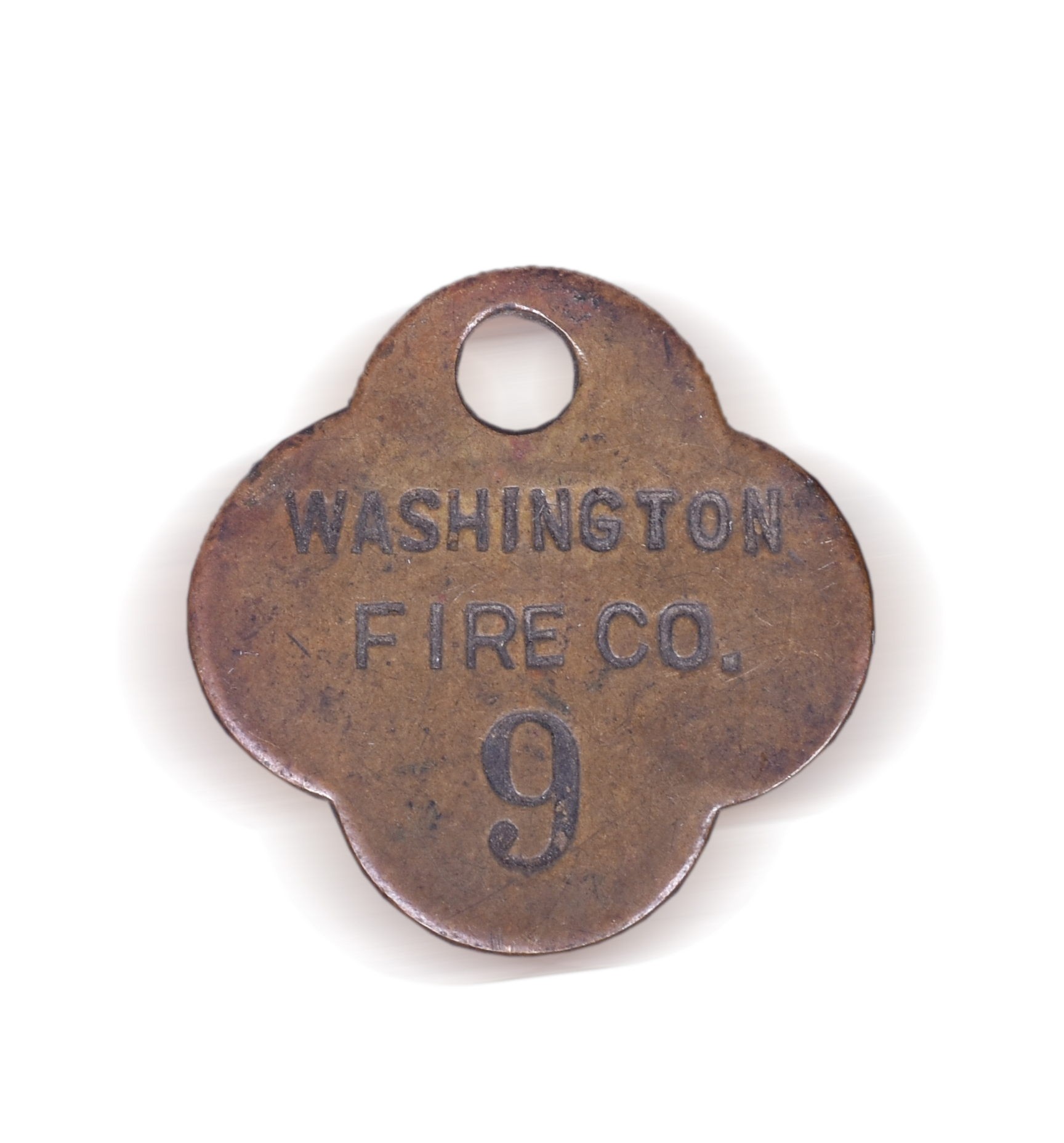 1145A - Brass Washington Fire Company Check Tag thumbnail