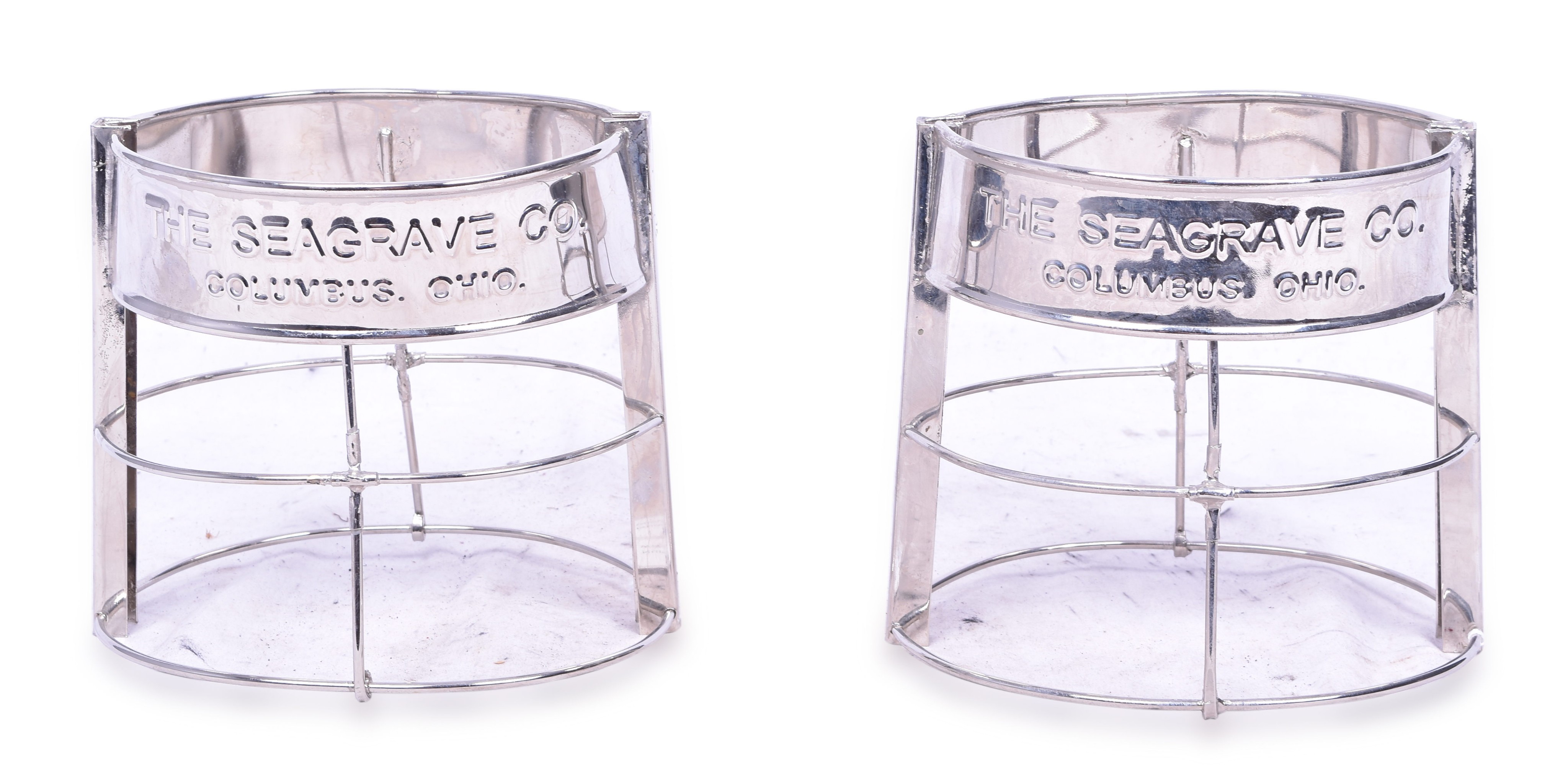 1156 - Pair of Seagrave Company Restored Lantern Water Shields thumbnail