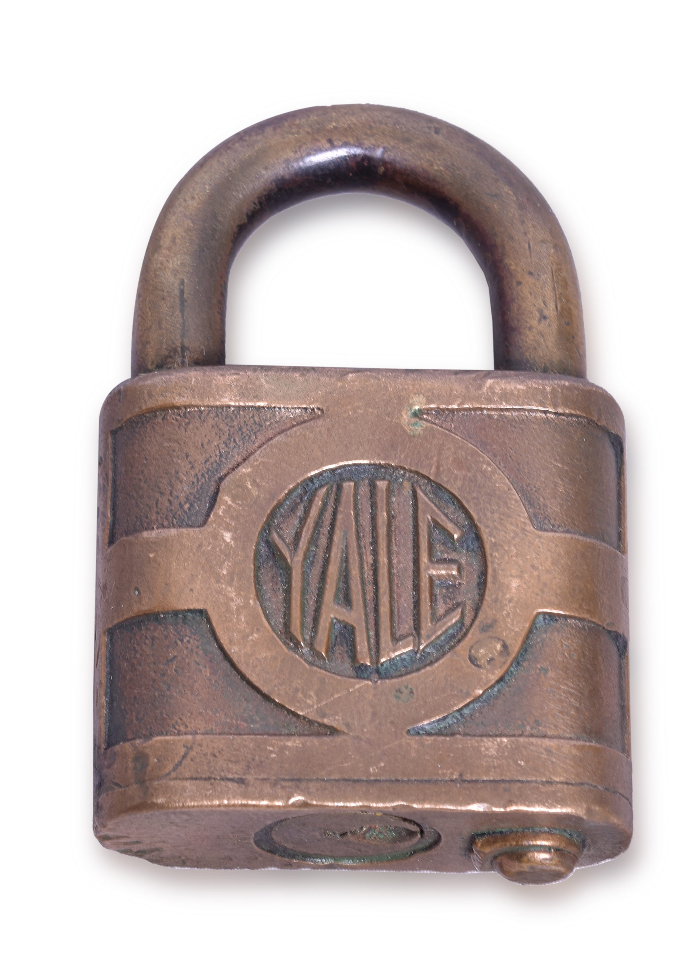 1159 - Yale Illinois Central Railroad Brass Lock thumbnail