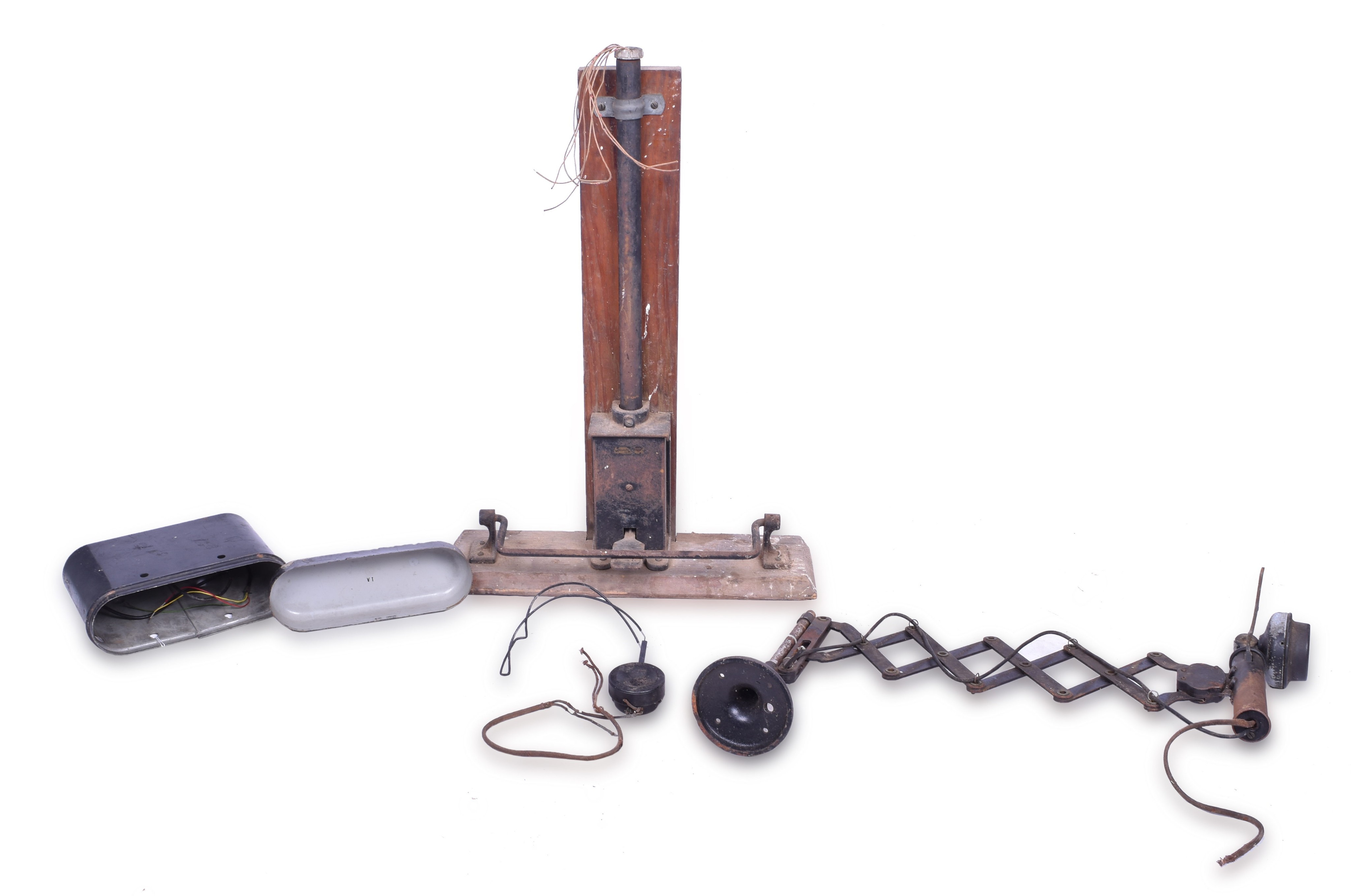 1187 - Western Electric Railroad Desk / Dispatchers Phone w/ Foot Peddle thumbnail