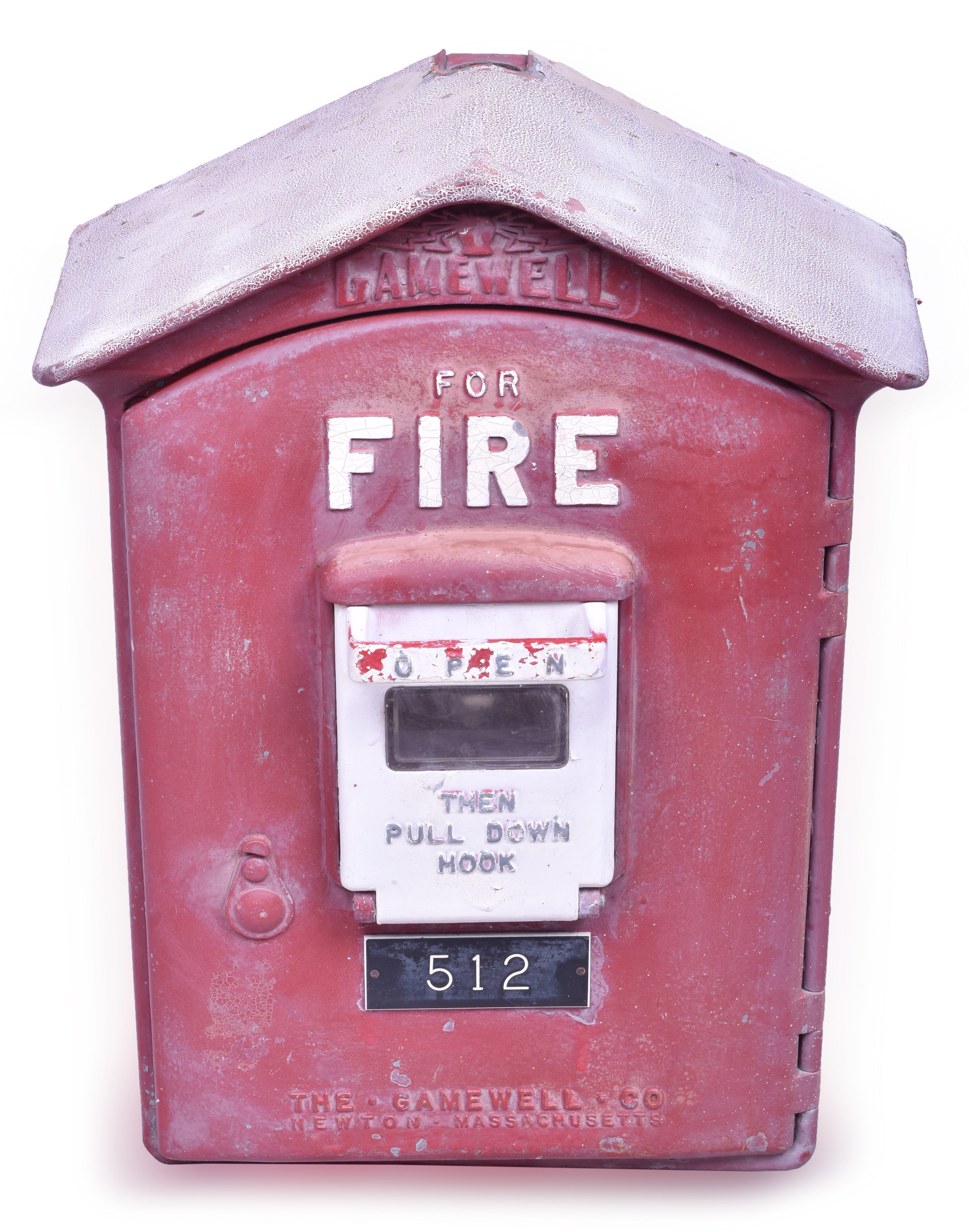 1192 - Gamewell Fire Alarm / Pull Box w/ Operating Mechanism and Key thumbnail